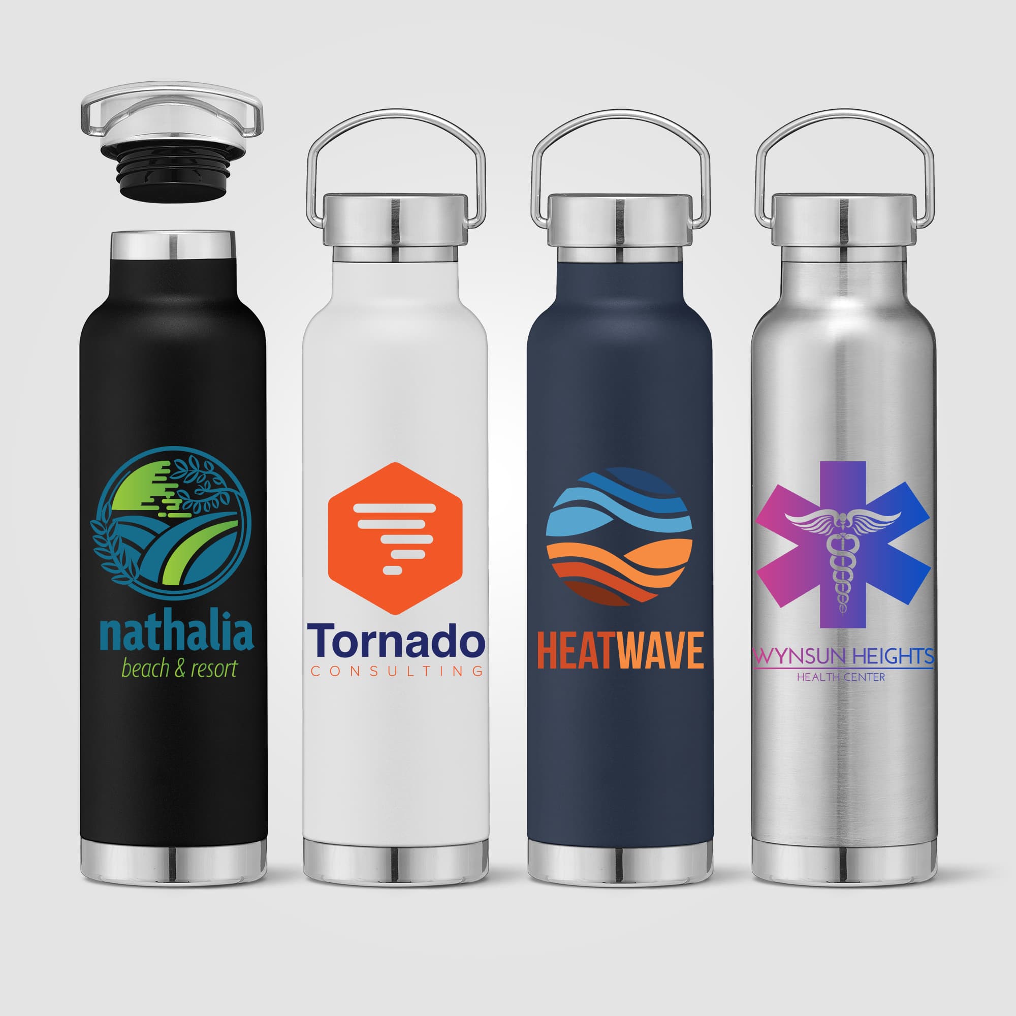 Apollo - 23 oz. Double Wall Stainless Steel Water Bottle with Lid - Image 1