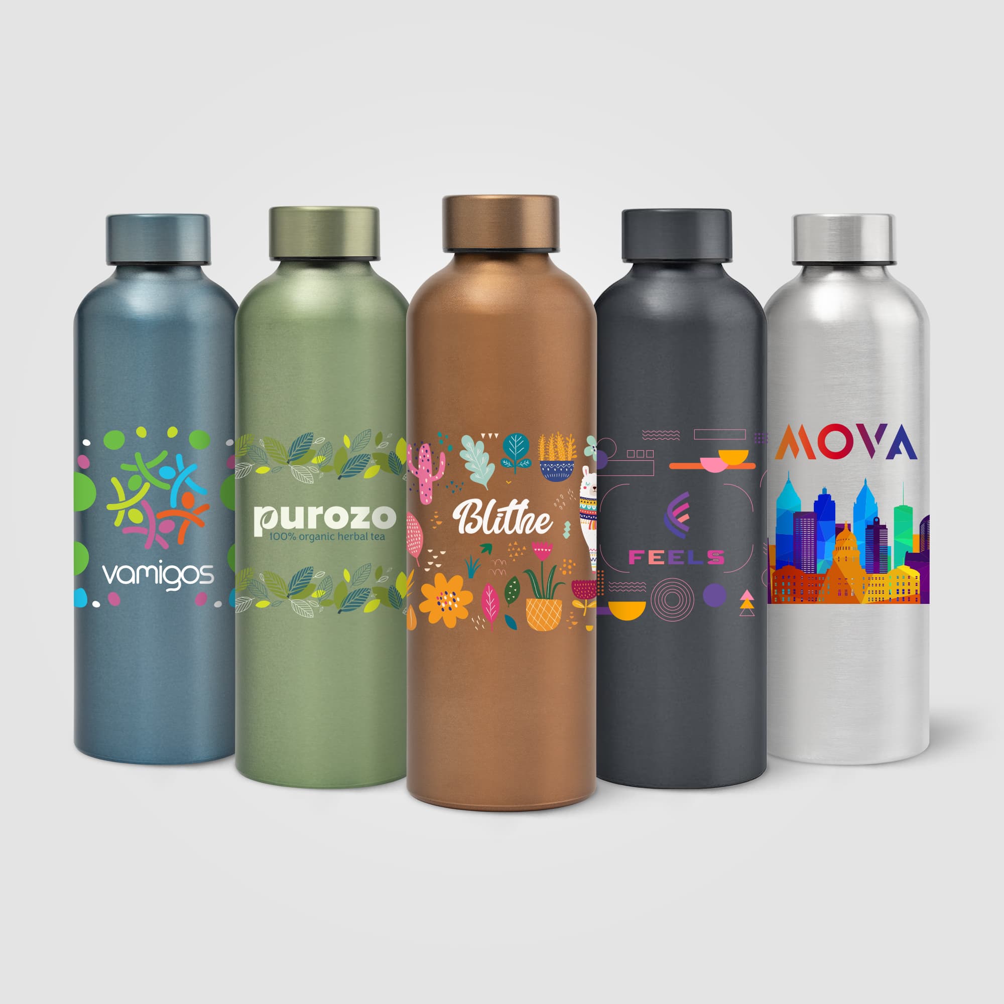Astrid - 24 oz. Recycled Aluminum Metallic Bottle - Image 1