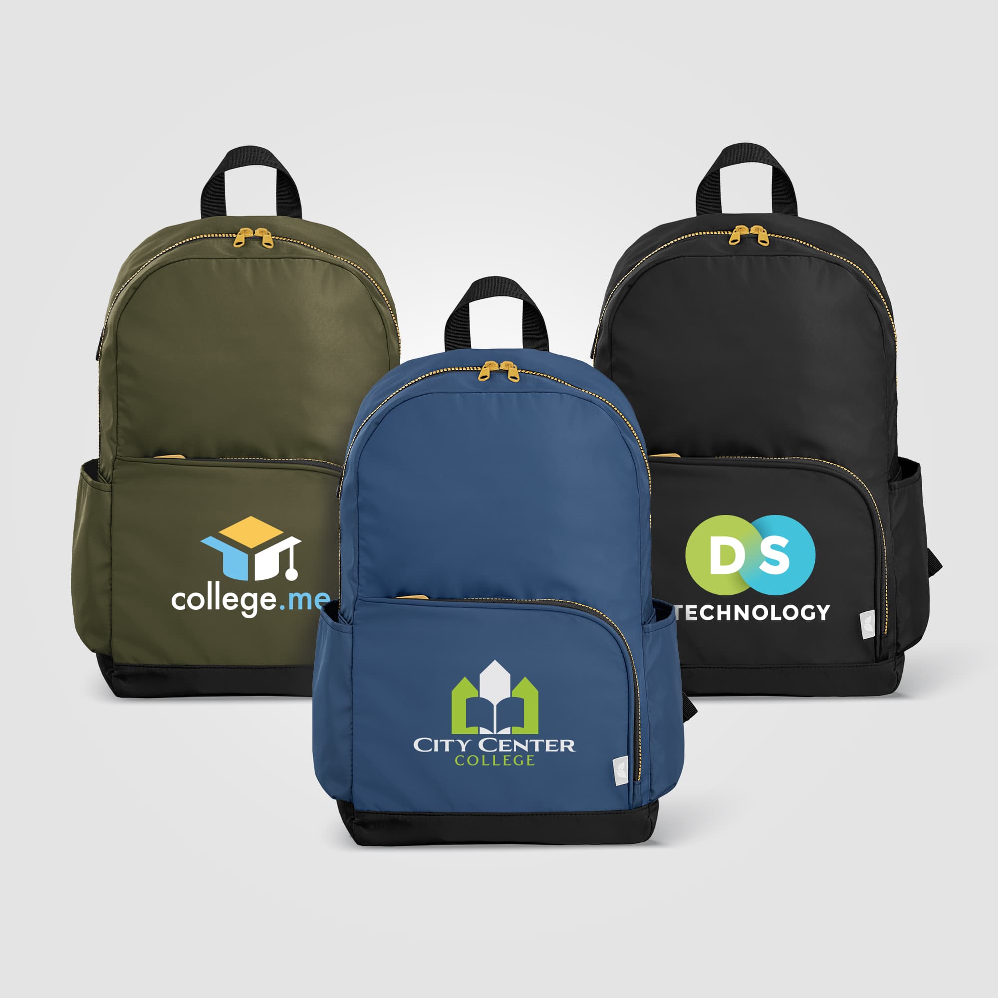 Aurelia rPET Dual Pocket Gold-Zip 15 Inch Laptop Backpack - 20L