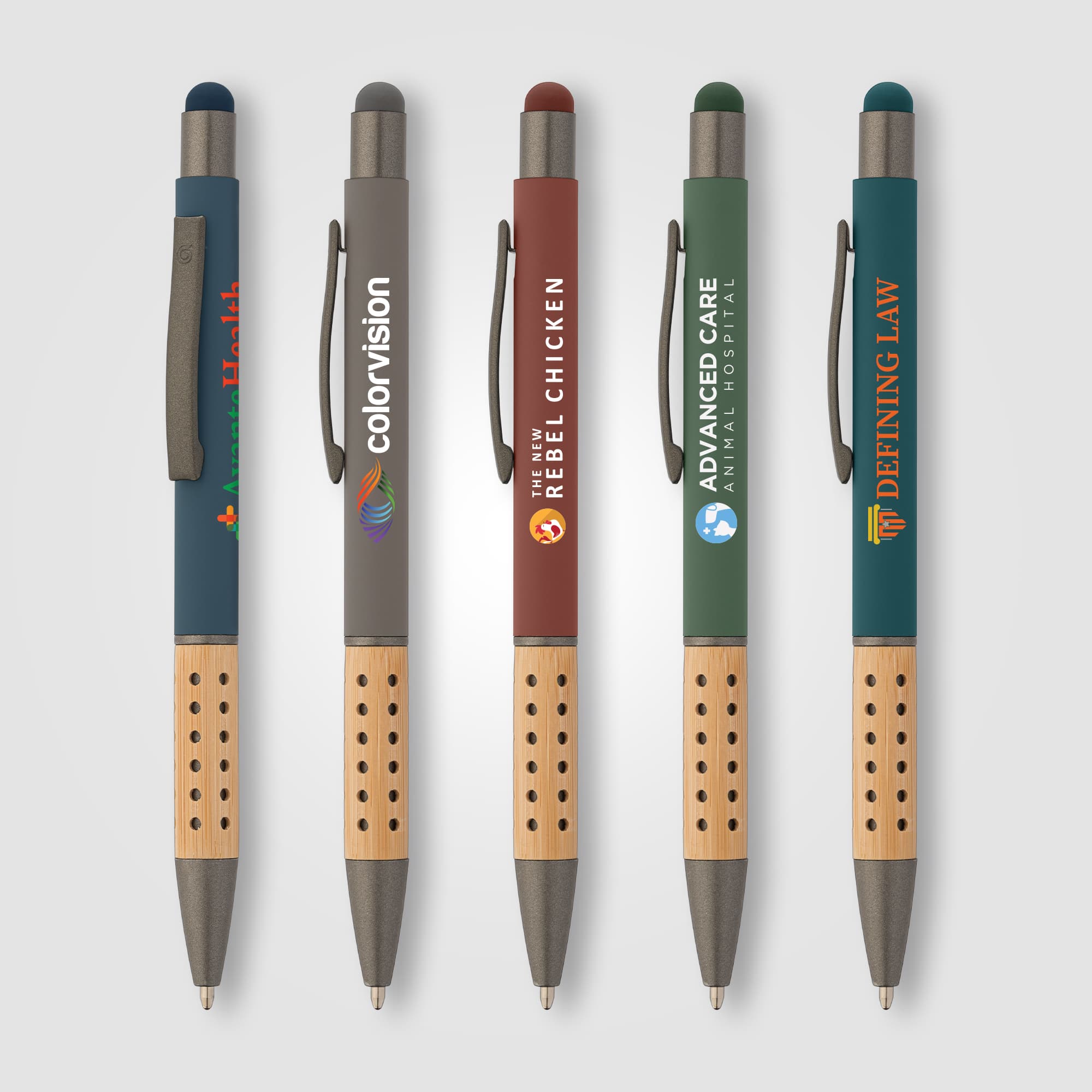 Bowie Bamboo Grip Stylus Pen - Image 1