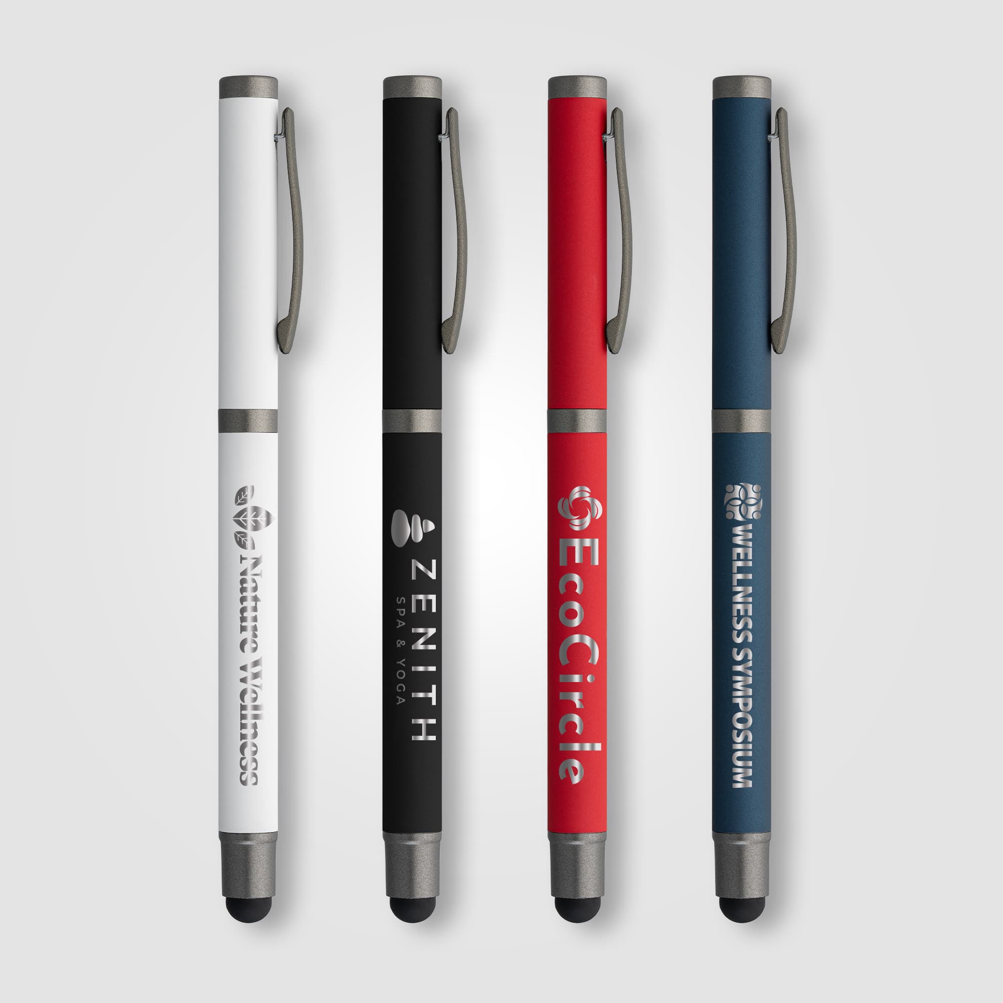 Bowie Recycled Aluminum Stylus Gel Pen - Image 1