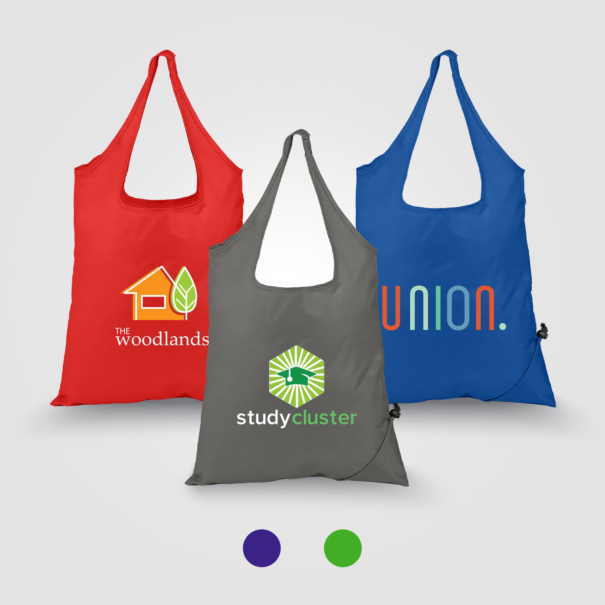 Capri - Foldaway Shopping Tote Bag - 210D Polyester