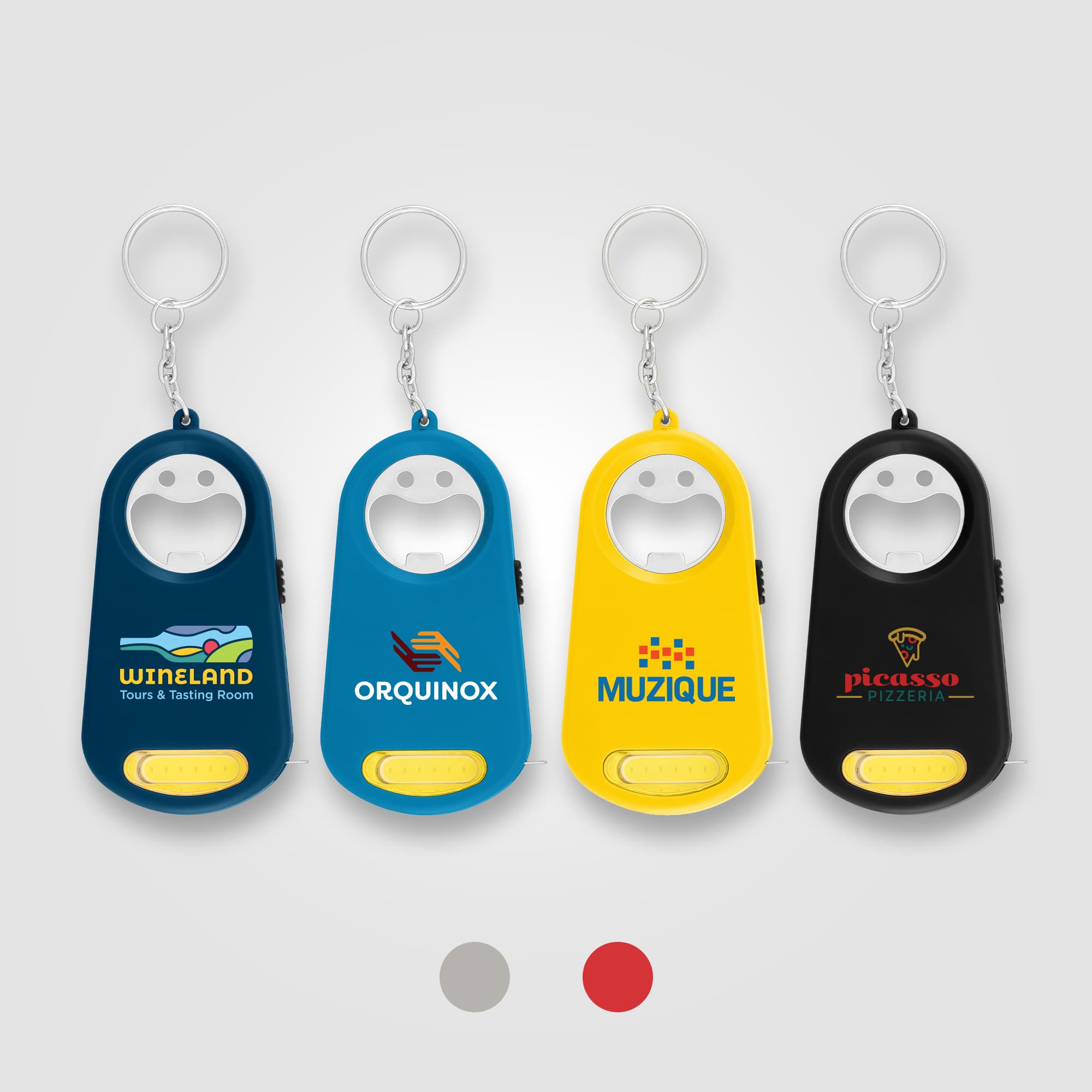 Casper LED Light, Bottle Opener, Keyring, Tape Measure - Image 1