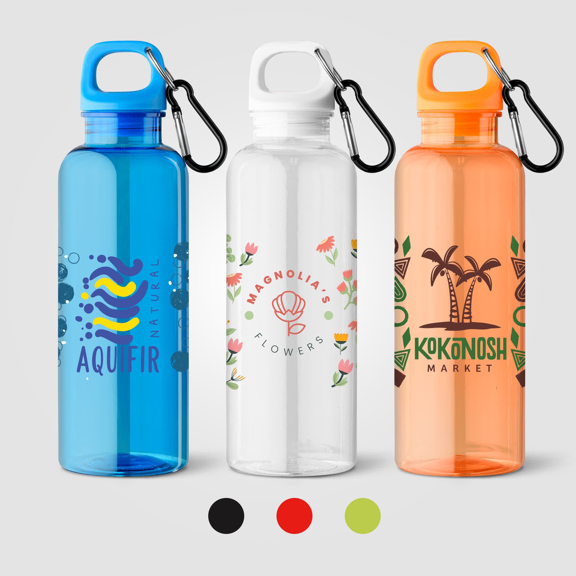 Doli rPET Carabiner Clip Screw-Top Bike Bottle - 17 oz. - Image 1