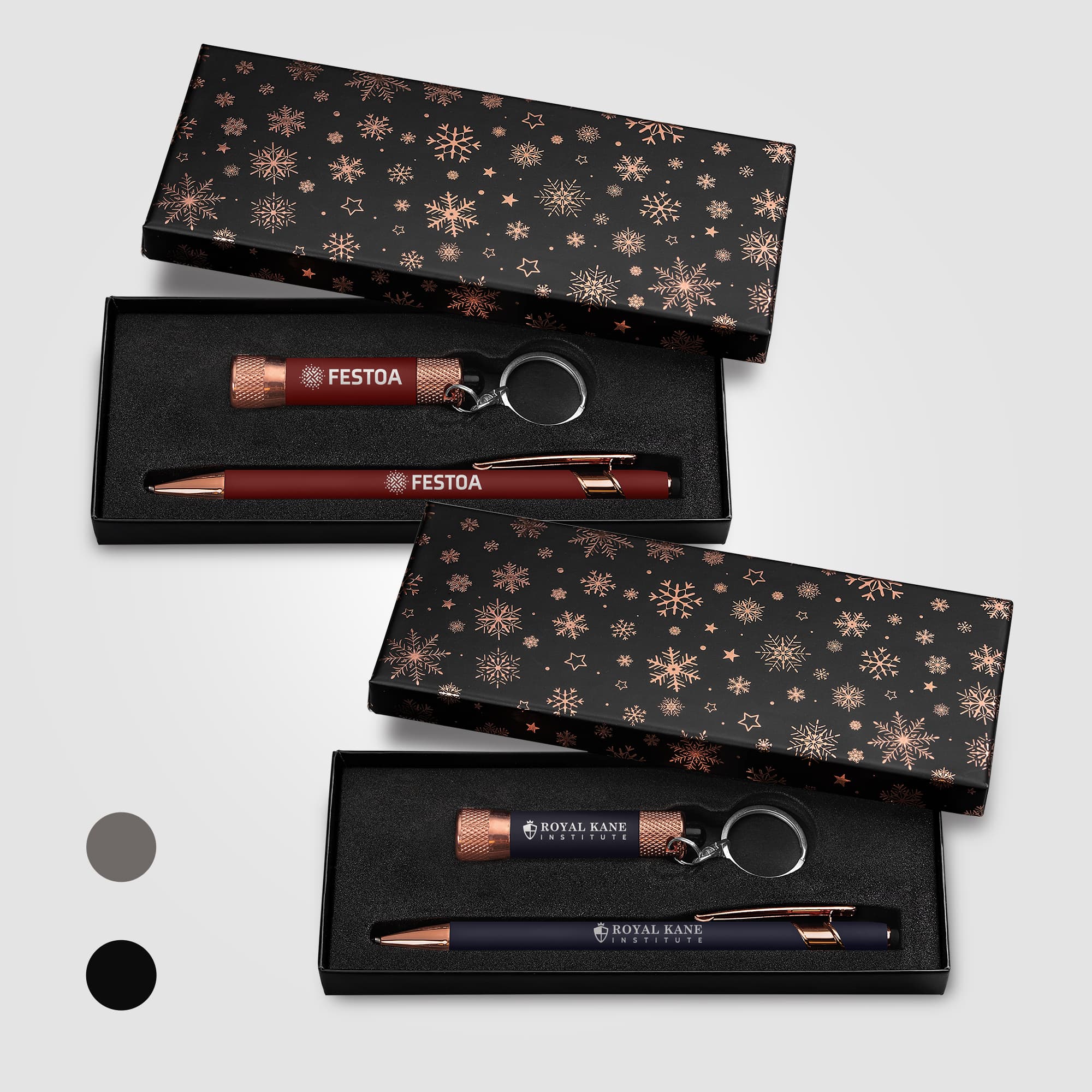 Ellipse & Chroma Rose Gold Snowflake Gift Set - Image 1