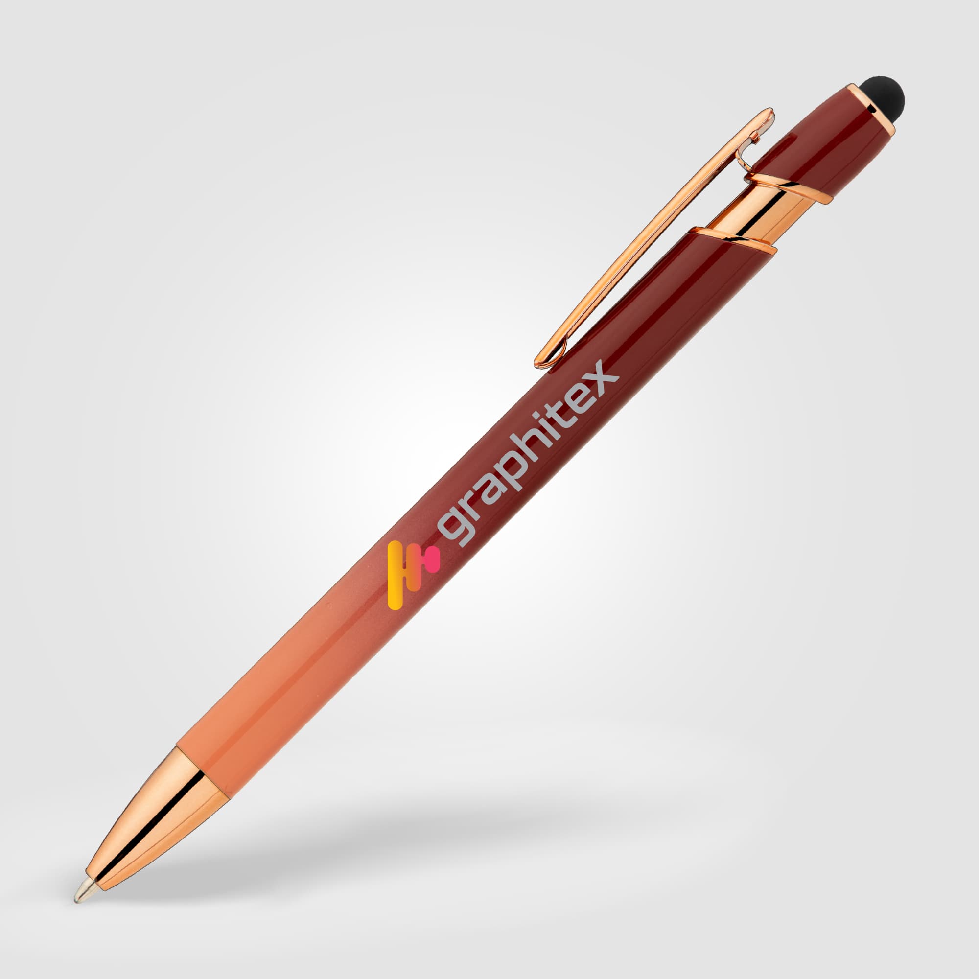 Ellipse Ombre Rose Gold Stylus Pen - Image 1