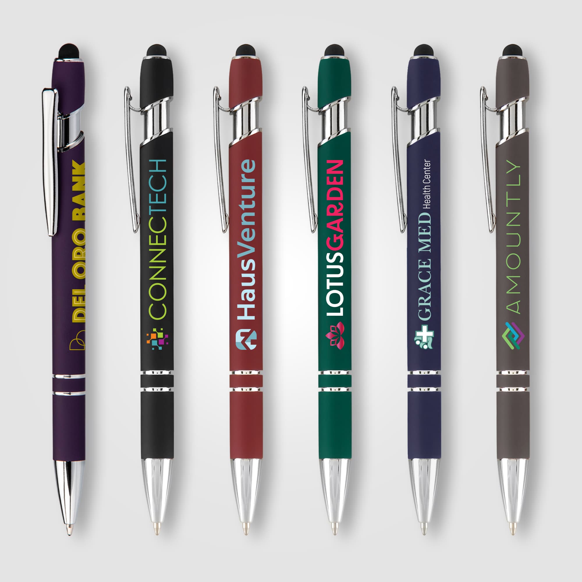 Ellipse Softy Gel Pen with Stylus - Image 1