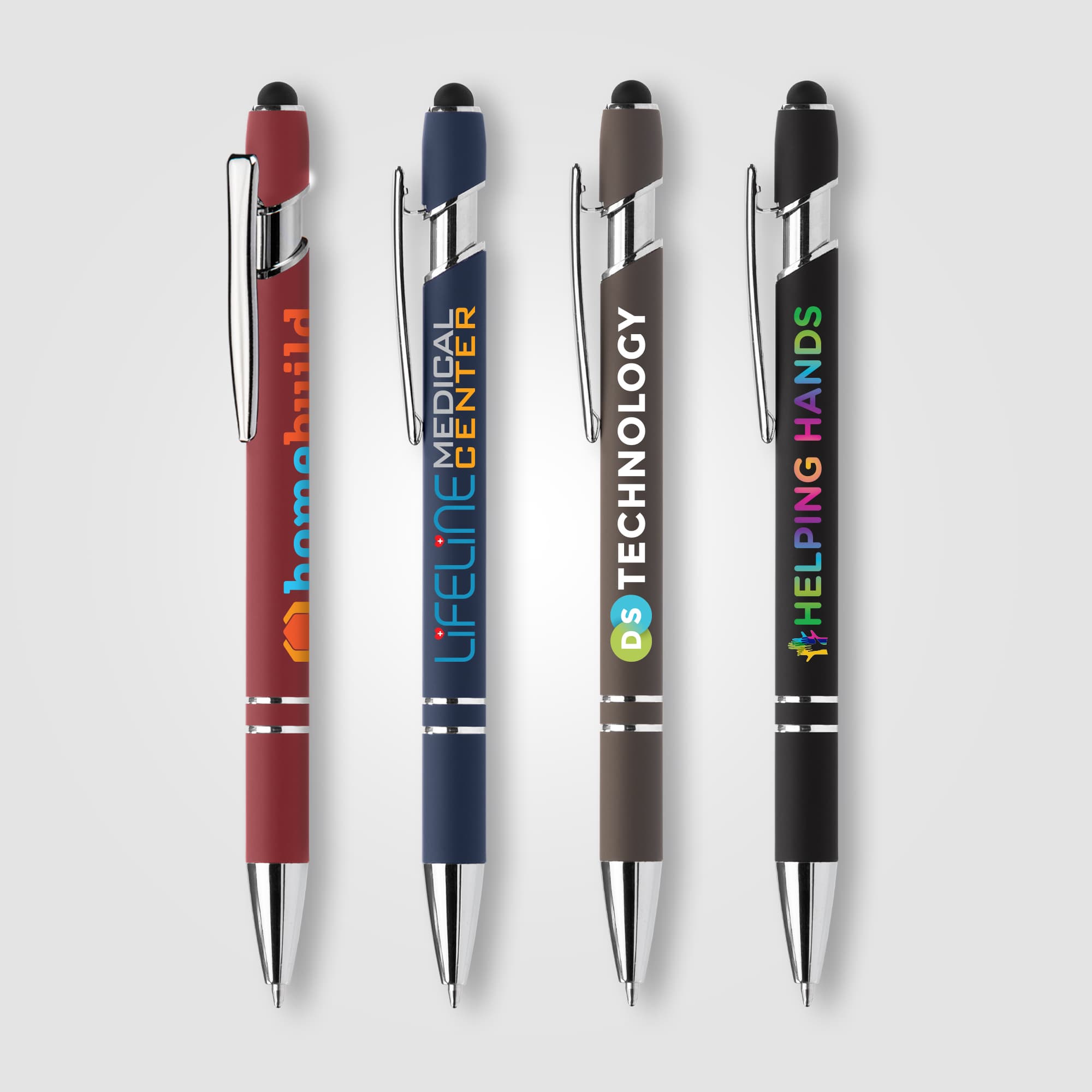Ellipse Softy Recycled Aluminum Pen with Stylus + Anti-Fraud Ink - Image 1