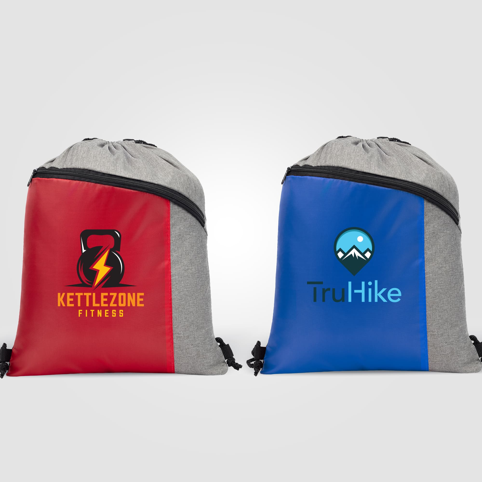 Geneva Drawstring Backpack - 210D Polyester - Image 1