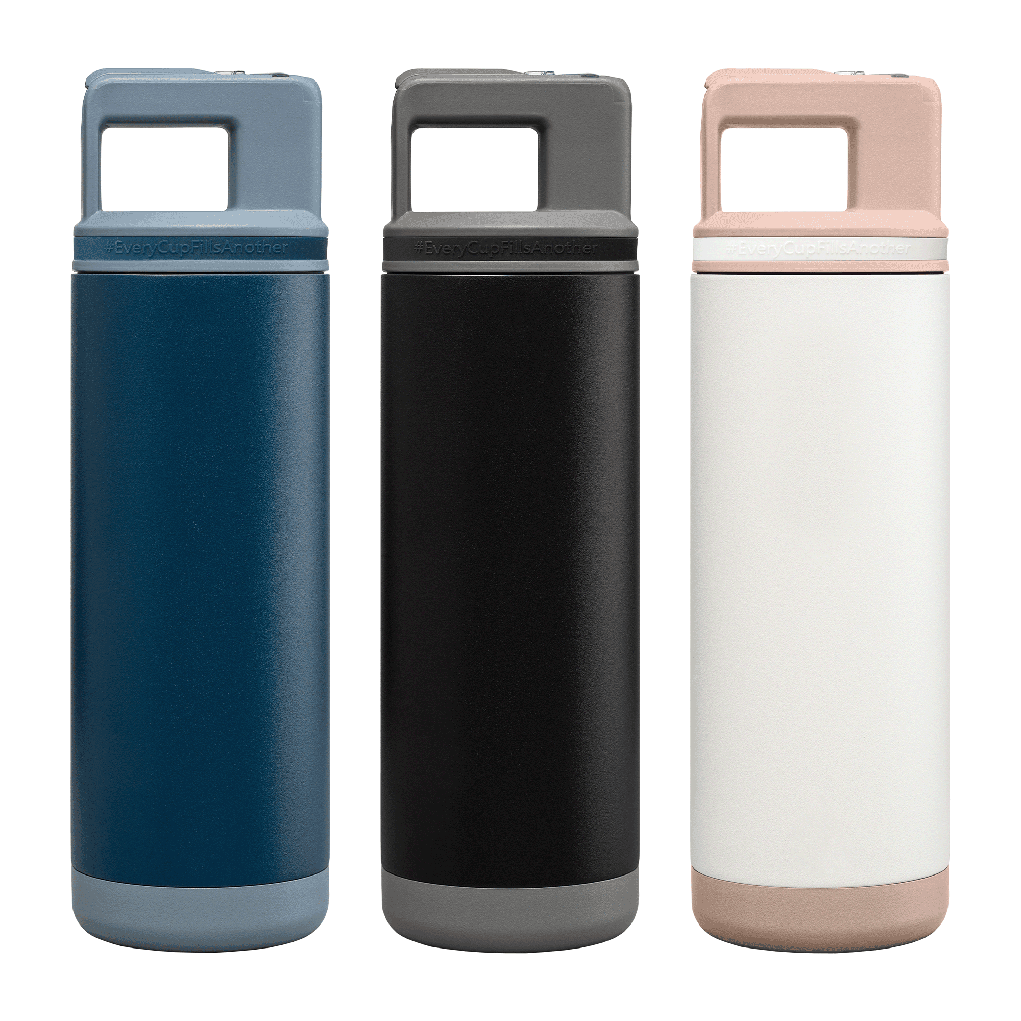 Grosche Alpine Stainless Steel Removable Straw Flip n' Sip Bottle - 20oz - Image 1