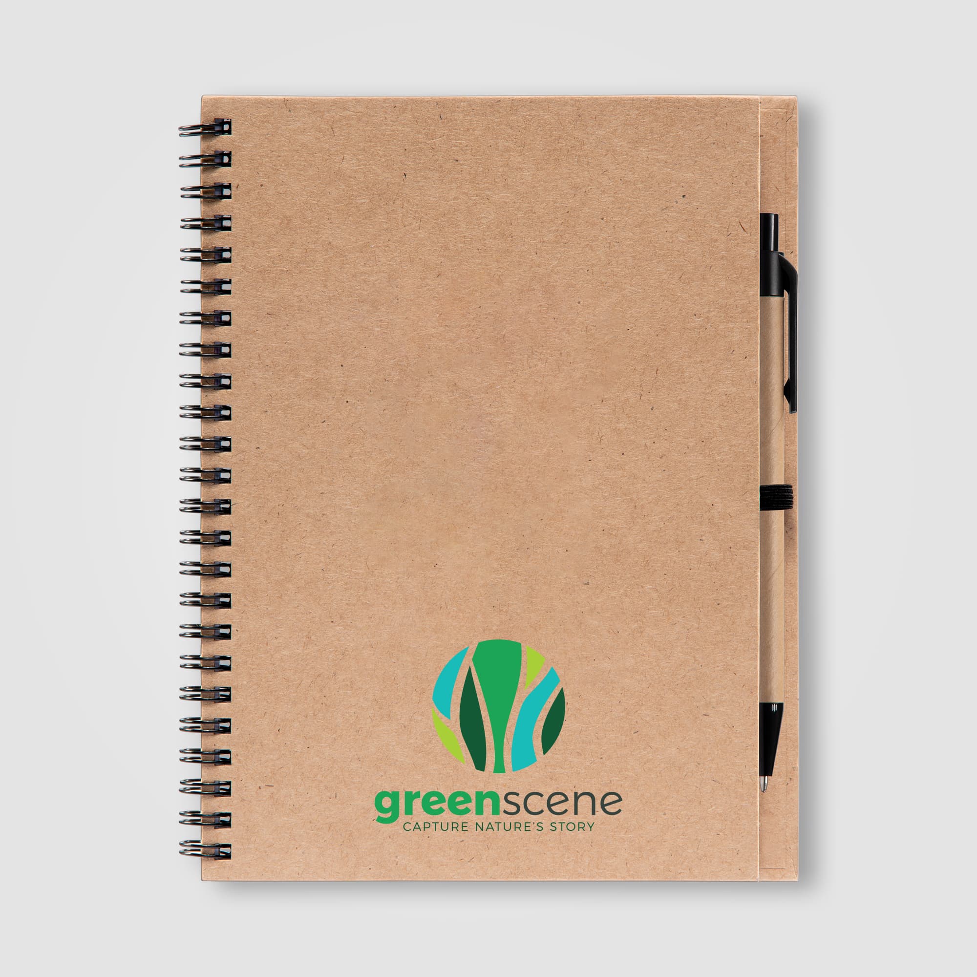 Hawken - Recycled Journal & Kraft Pen Set - Image 1