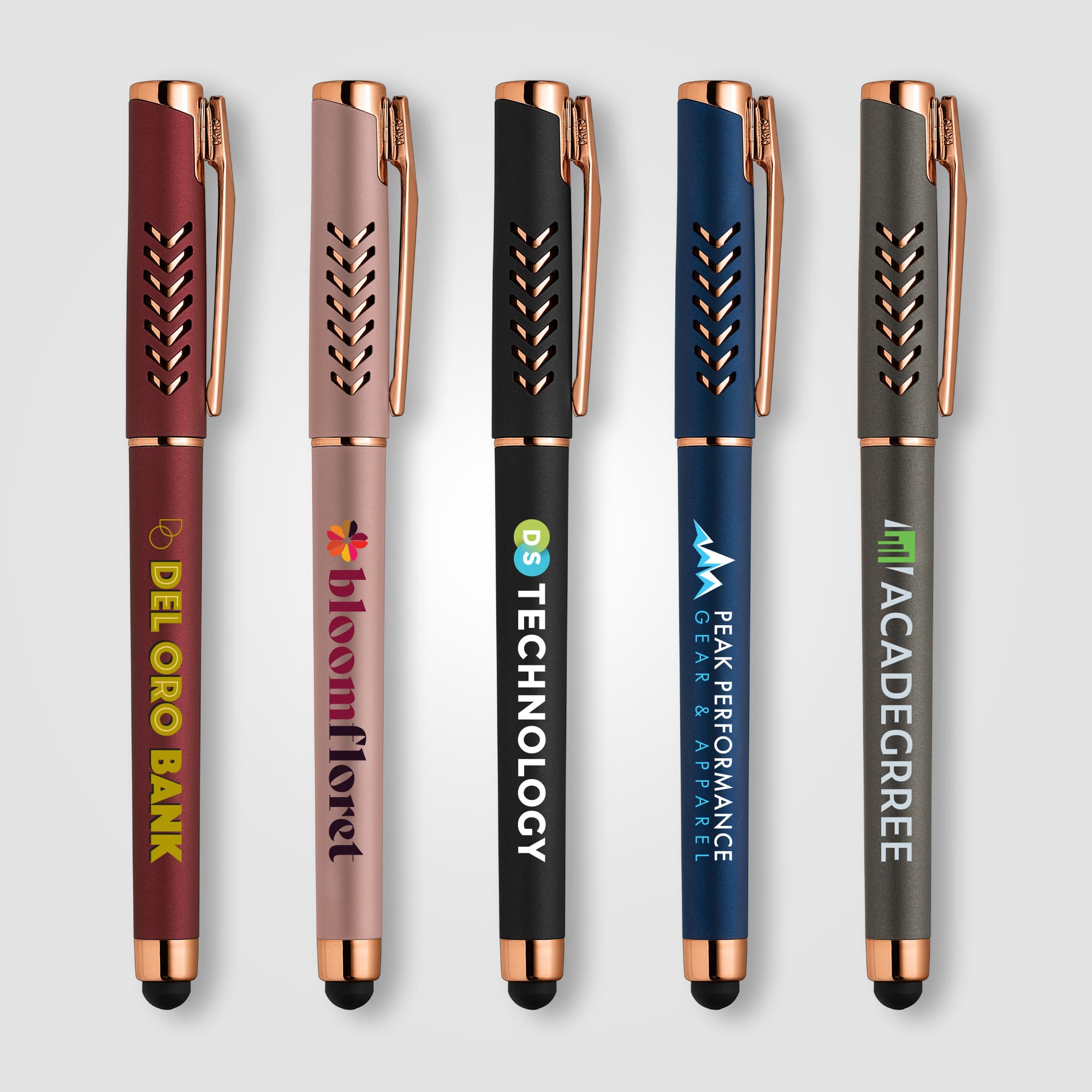 Hollywood Rose Gold Gel Pen with Stylus - Image 1