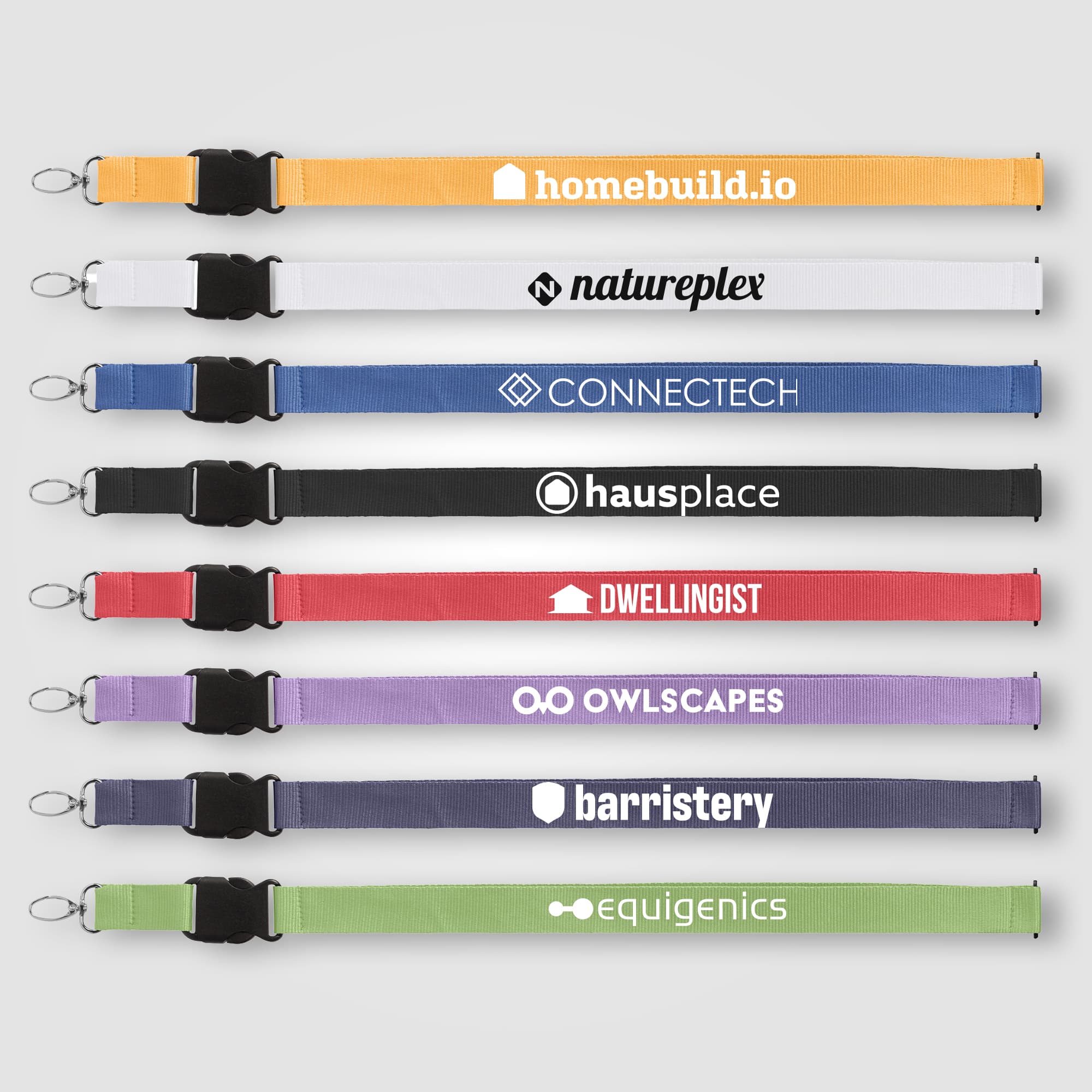 Jex rPET Breakaway Buckle Lanyard - 31.5" x 1" - Image 1