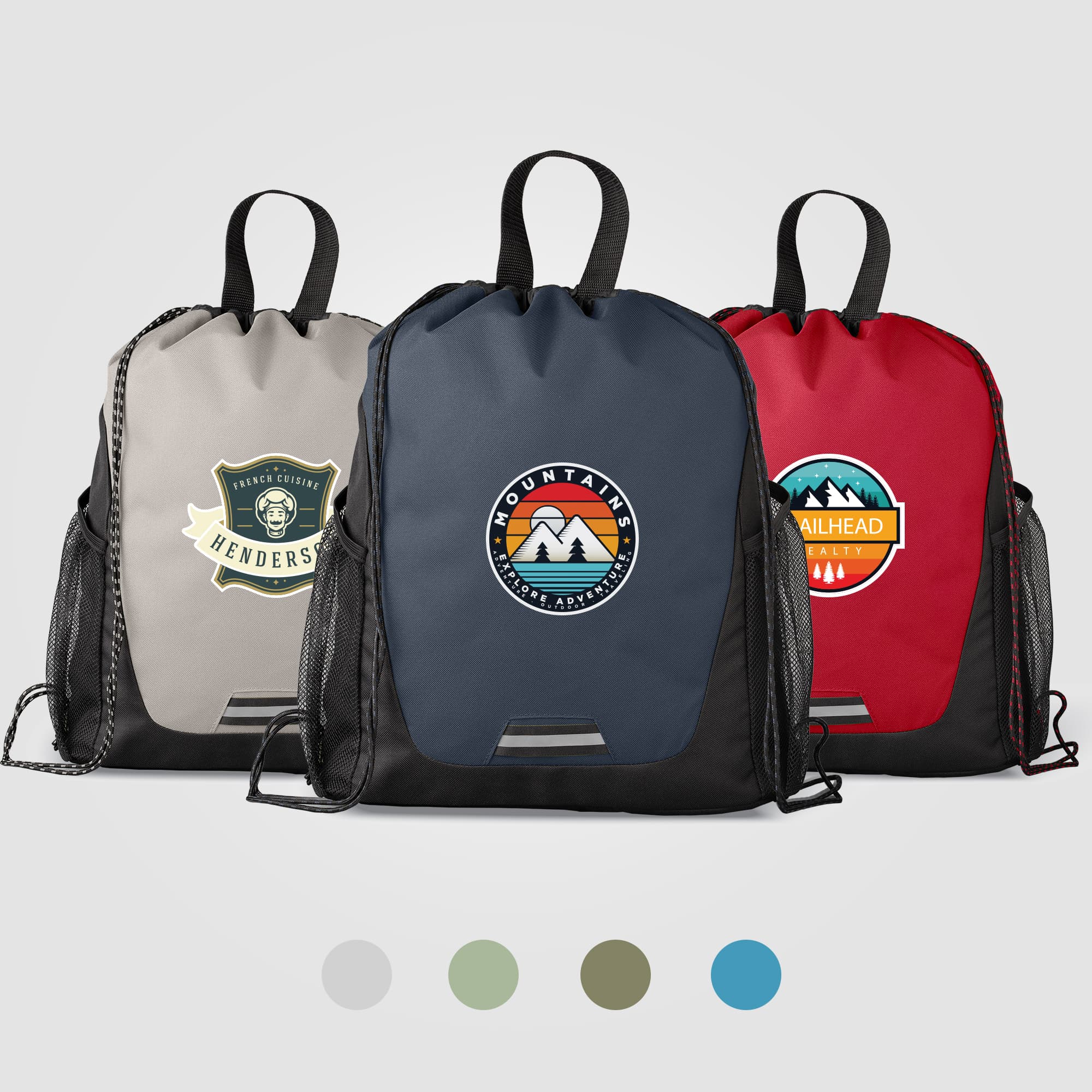 Jotun Recycled Polyester Pocketed Drawstring Bag - 2.6 gal - Image 1