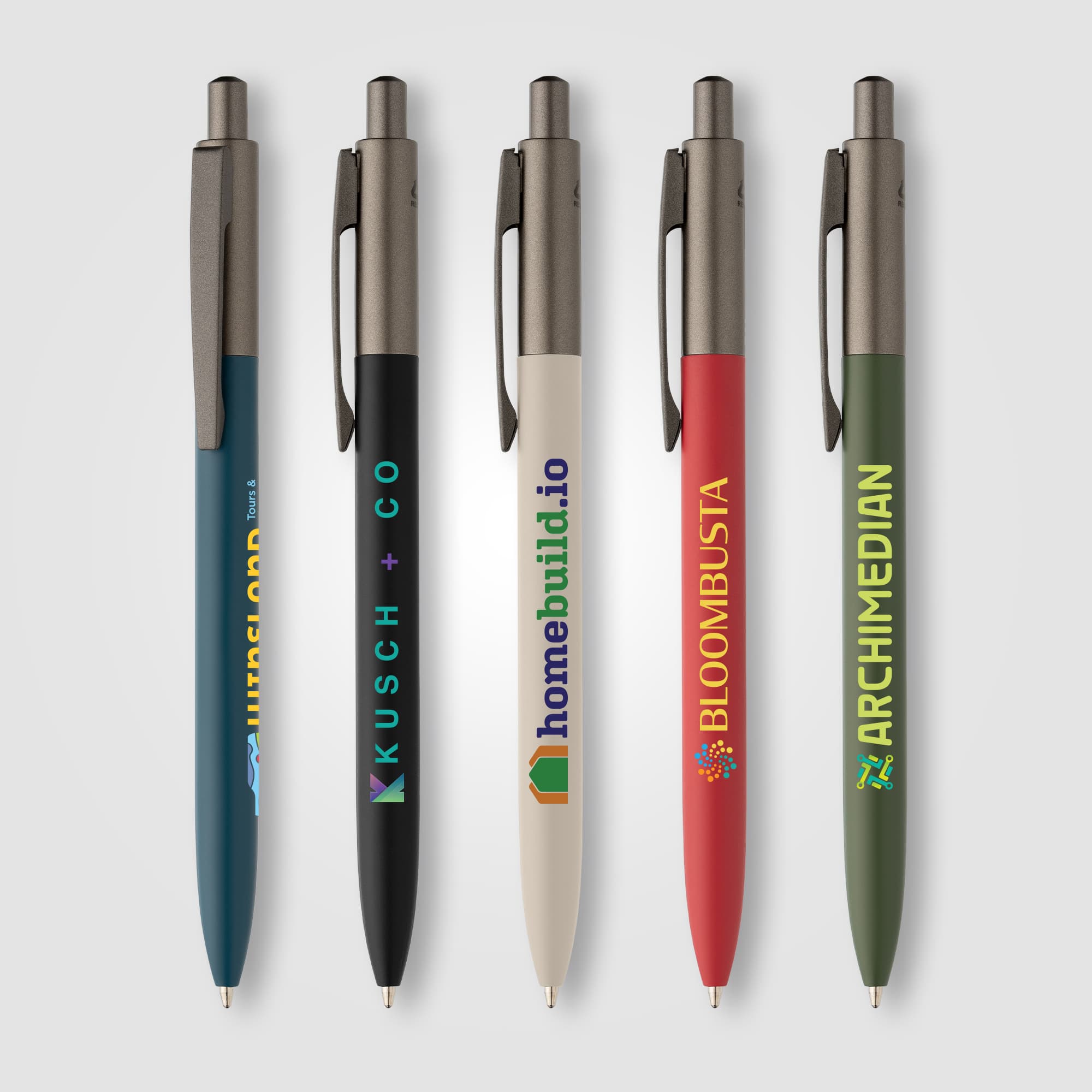 Koro Recycled Aluminum Gunmetal Trim Pen - Image 1