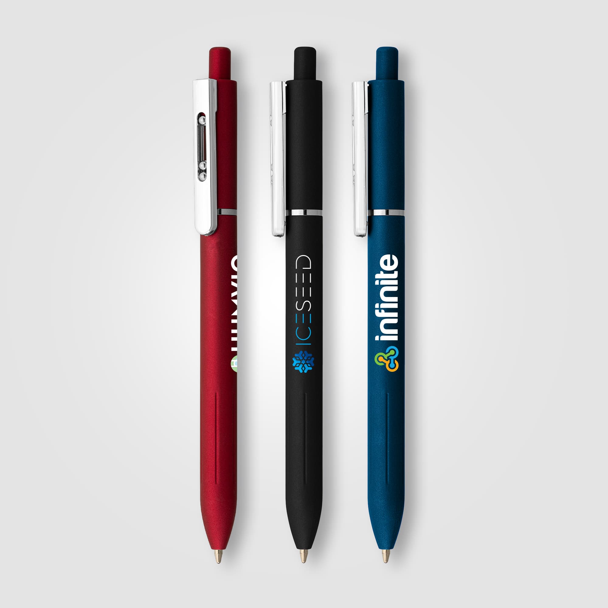 Lark Recycled Plastic Retractable Fidget Clip Pen - Image 1