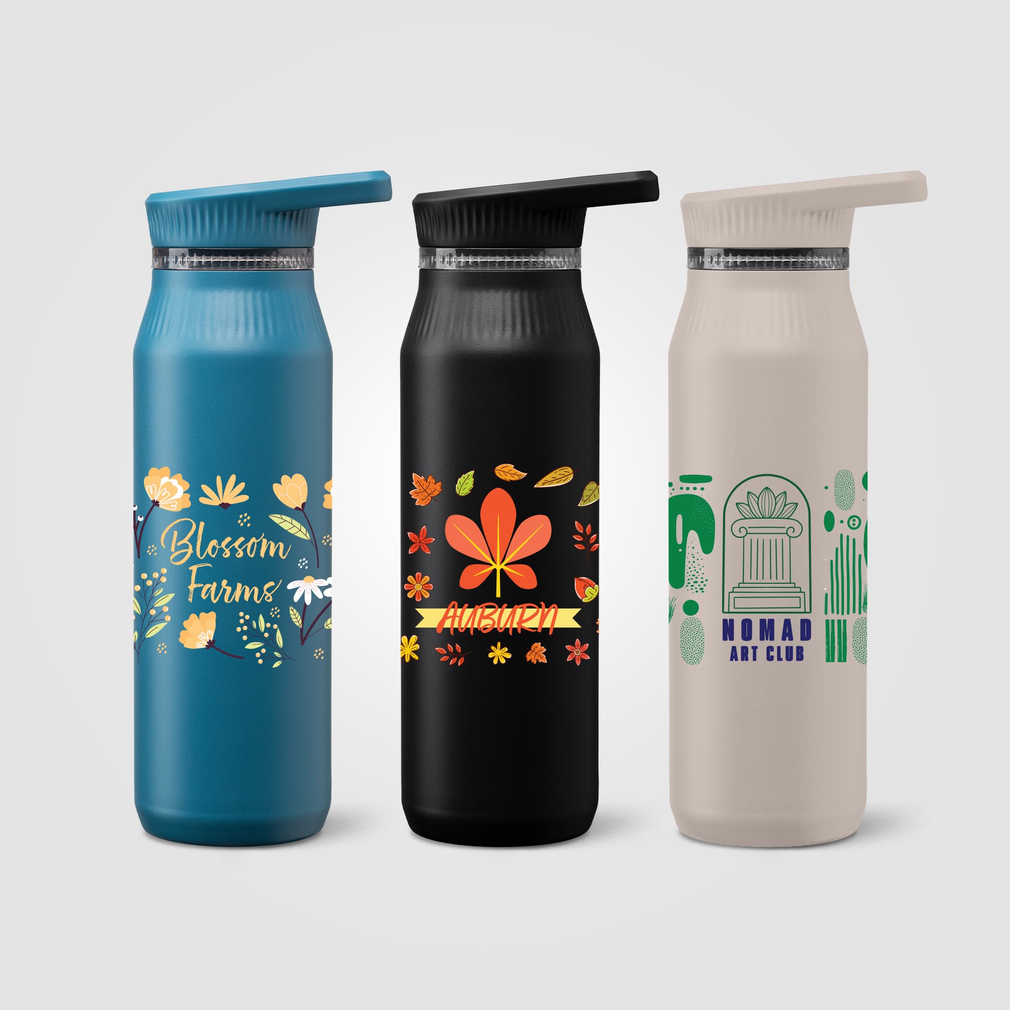 Majesty Stainless Steel Dual-Lid Handle Bottle - 25 oz.