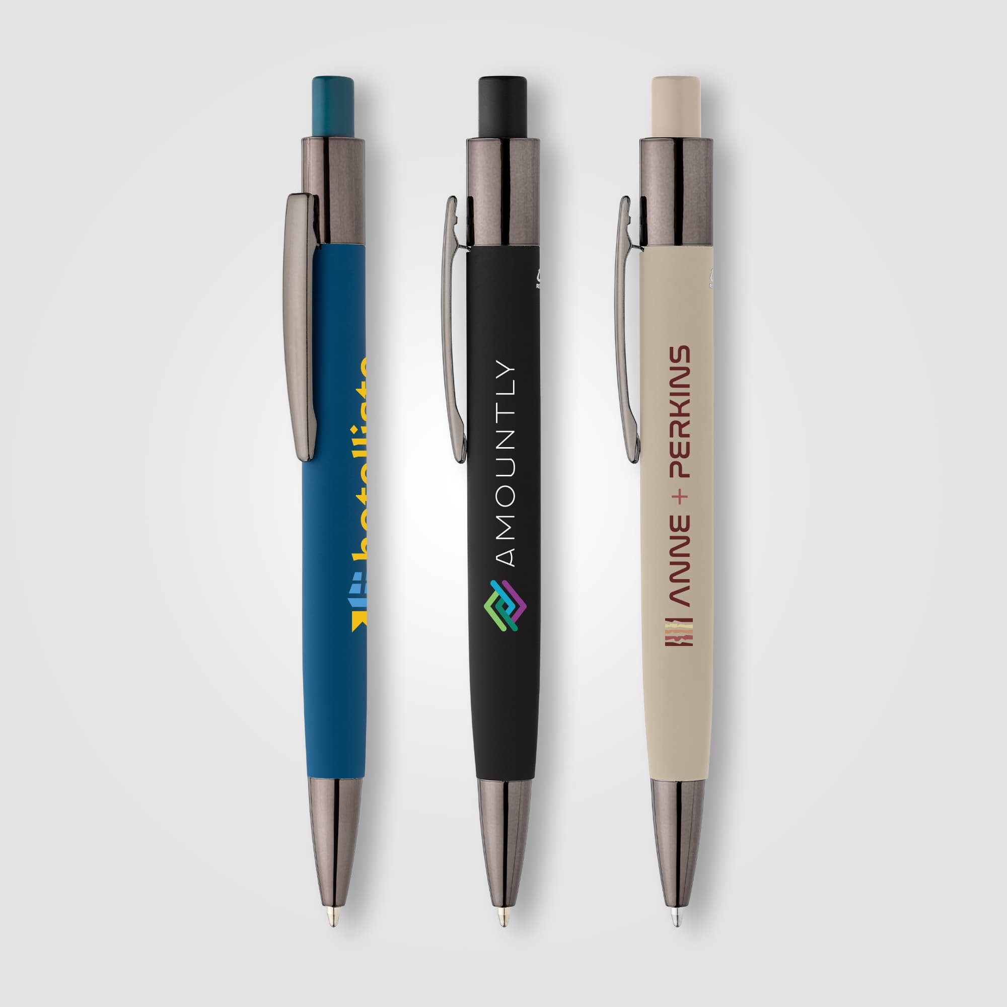 Malmö Recycled Aluminum Soft Touch Barrel Pen
