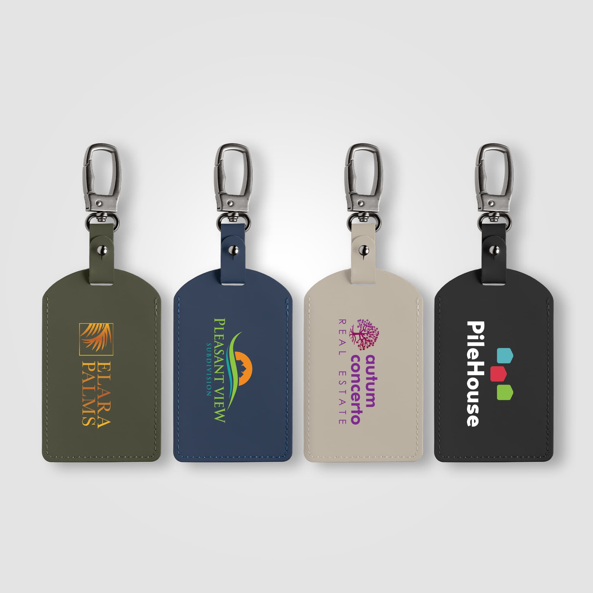Malmö Recycled Metal Carabiner Luggage Tag - 2.56" x 6.89" - Image 1