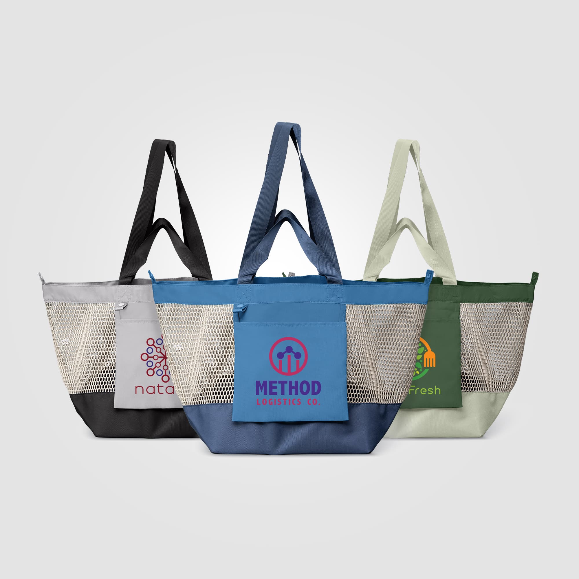 Neri Recycled Mesh Foldable Tote Bag - 45L - Image 1