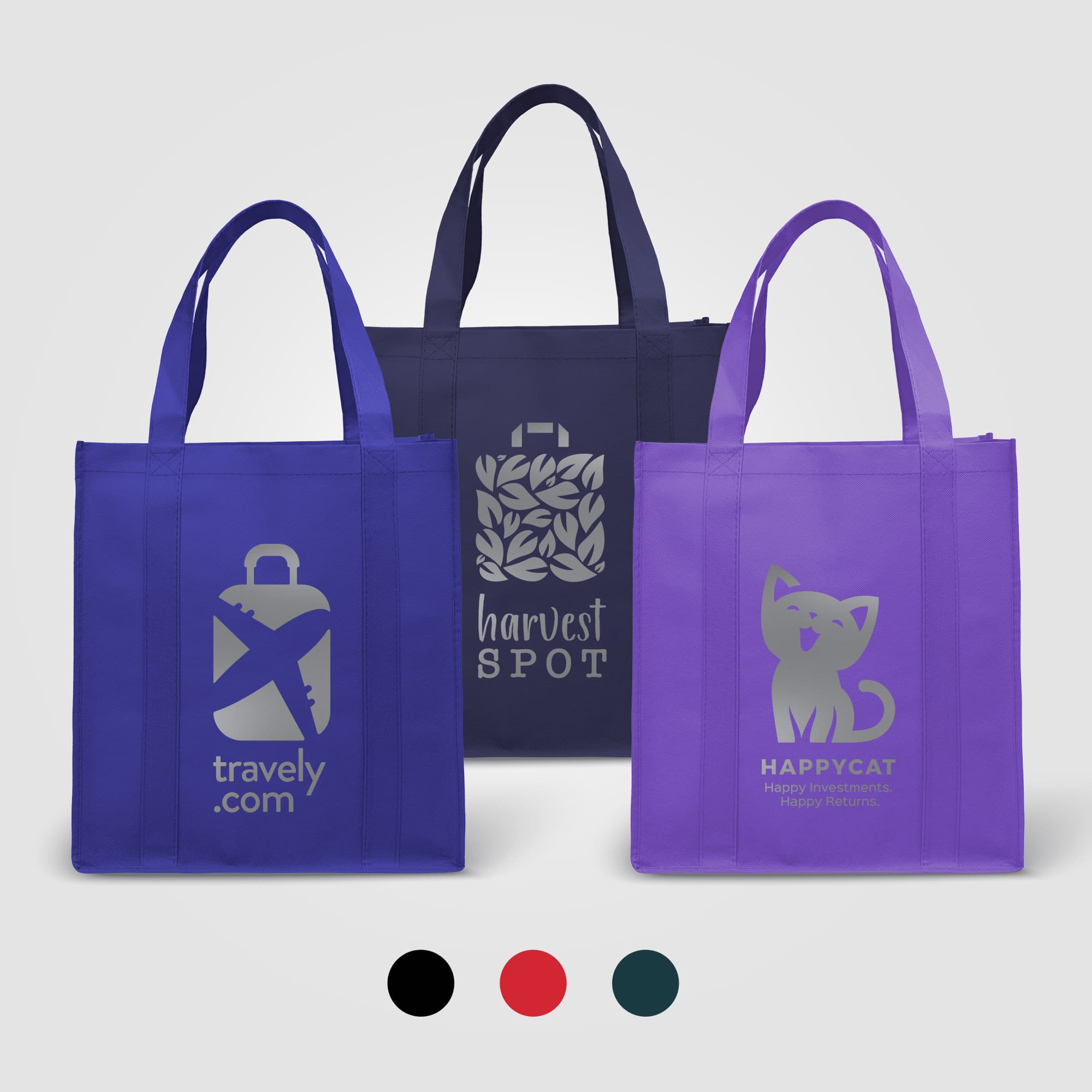 North Park - Non-Woven Shopping Tote Bag - Metallic imprint