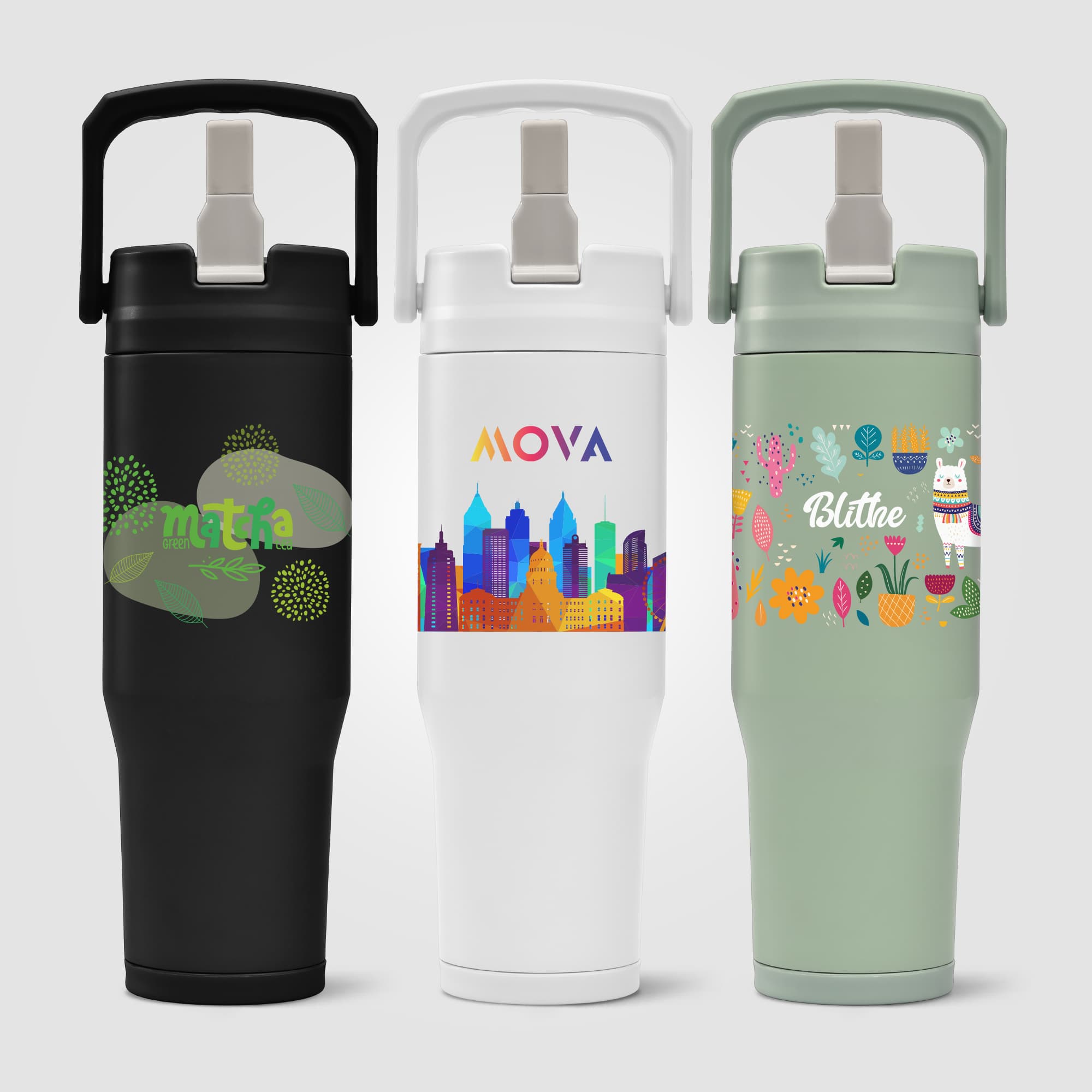 Polar Duo - 32 oz. Double-Wall Recycled Stainless Steel Tumbler with Storage Base - Image 1