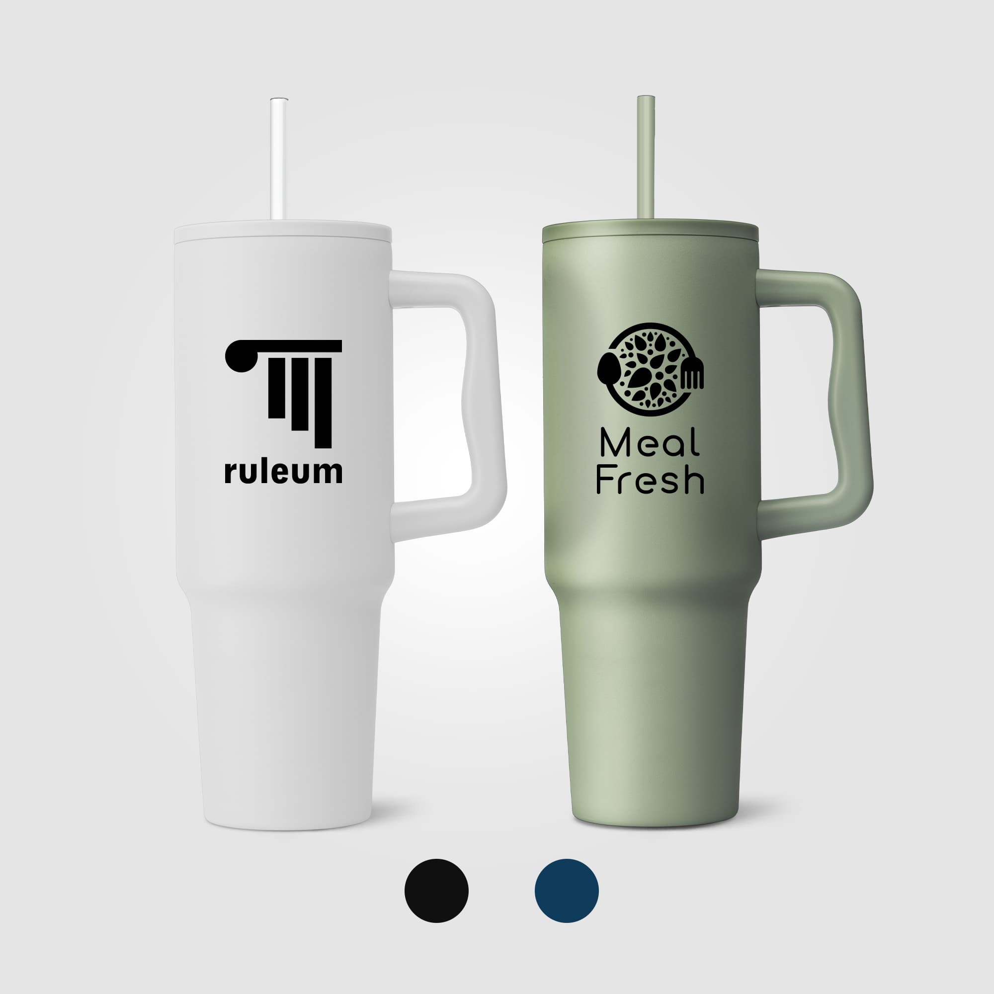 Polar Pro - 40 oz. Double-Wall Recycled Stainless Steel Tumbler with Straw - Image 1