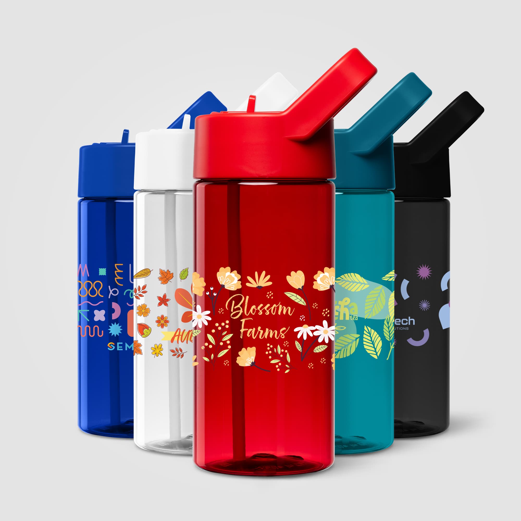 Reservoir Recycled Plastic Flip-Straw Bottle – 40oz. - Image 1