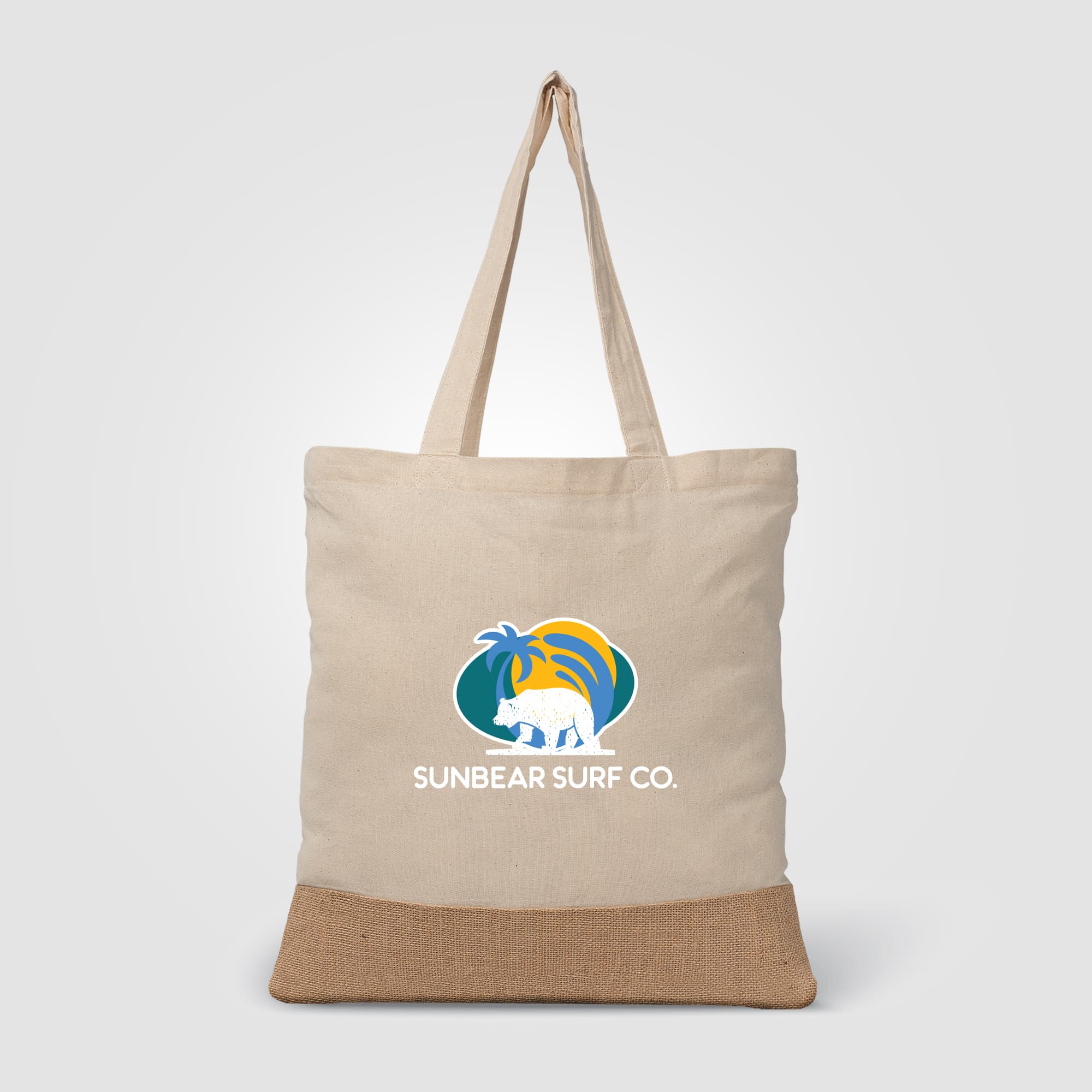 Rio™ Tote Bag - 5 oz. Recycled Cotton Blend with Jute - Image 1