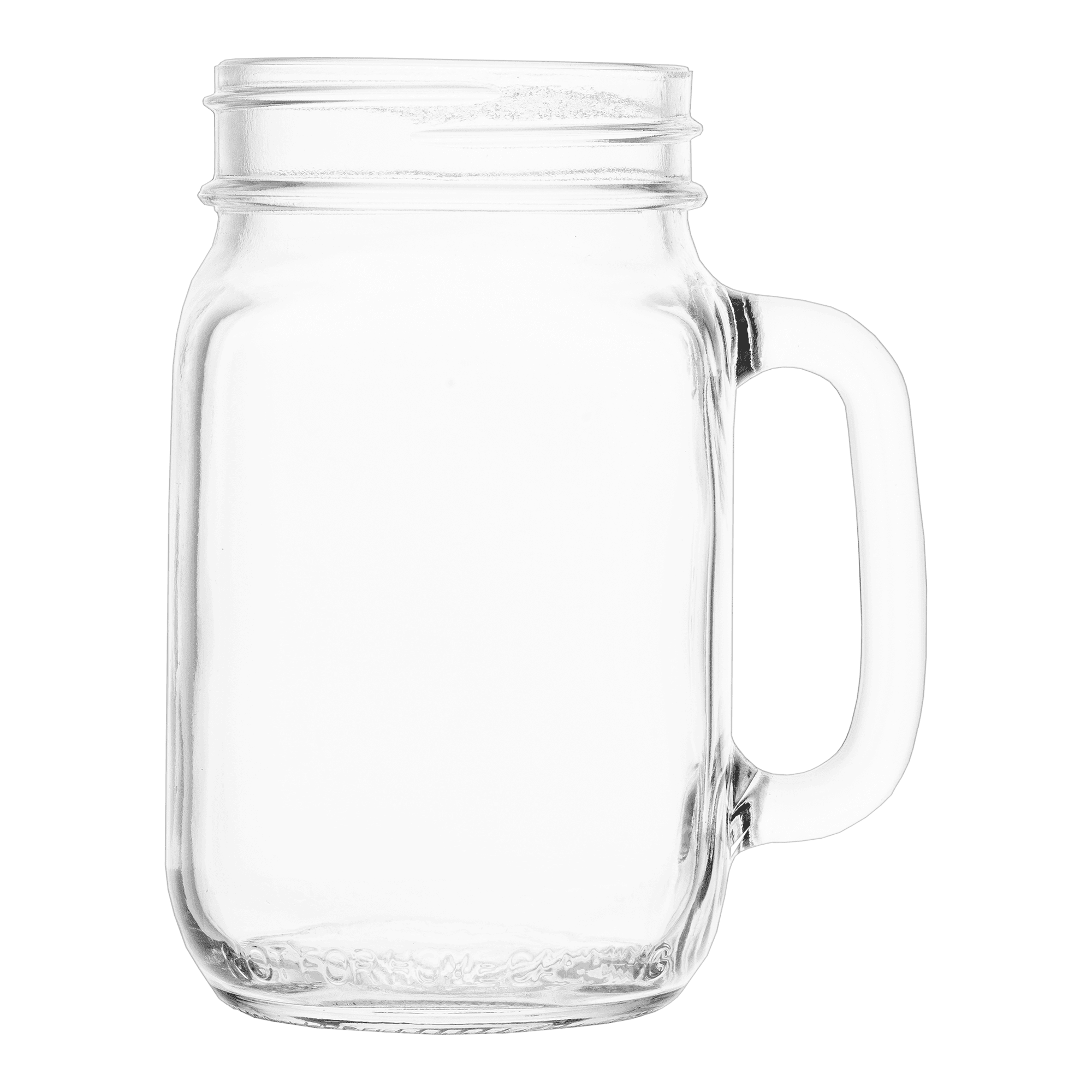 Root Handled Jar Glass - 16 oz. - Image 1