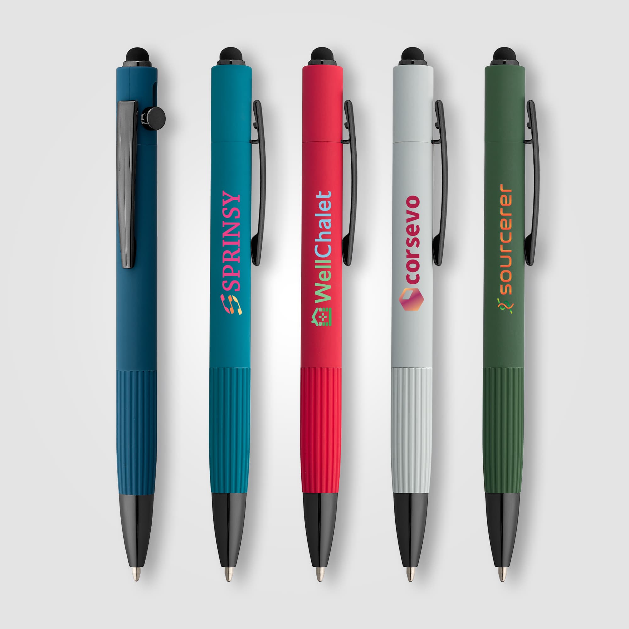 Saga Recycled Aluminum Bolt Action Stylus Pen - Image 1