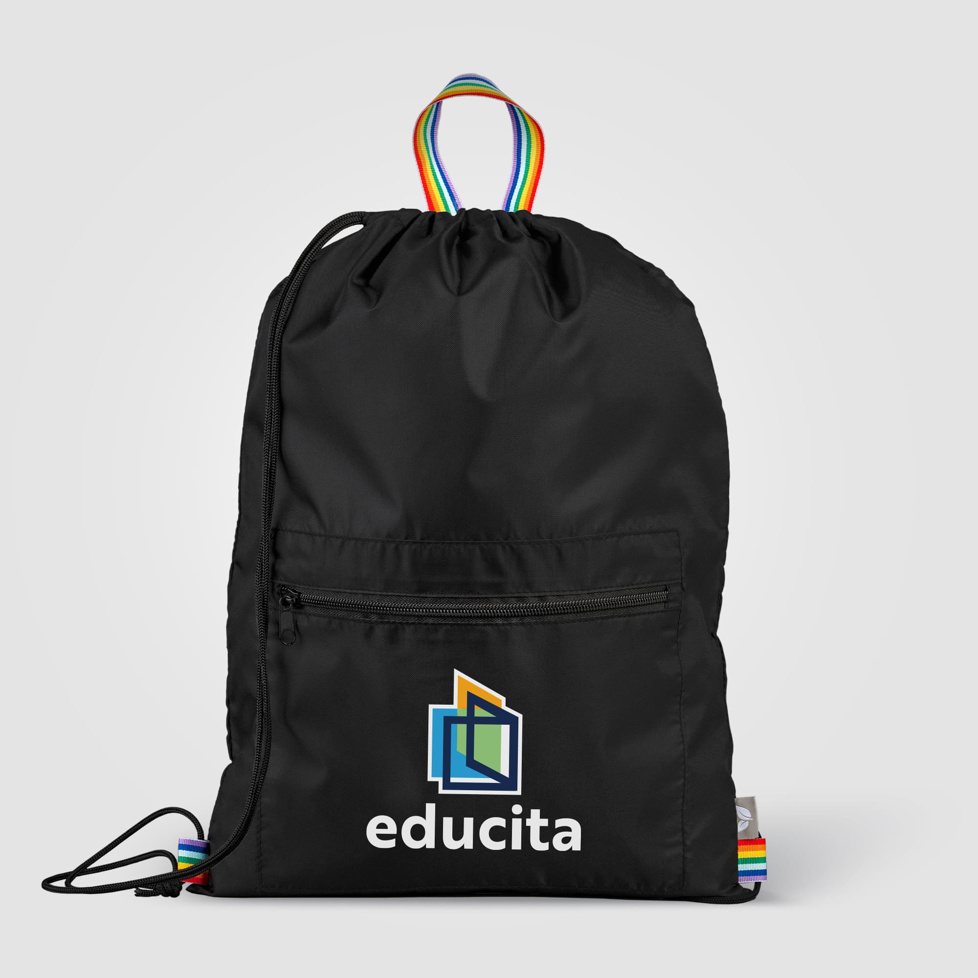 Spectrum Recycled Polyester Drawstring Bag - 2 gal - Image 1
