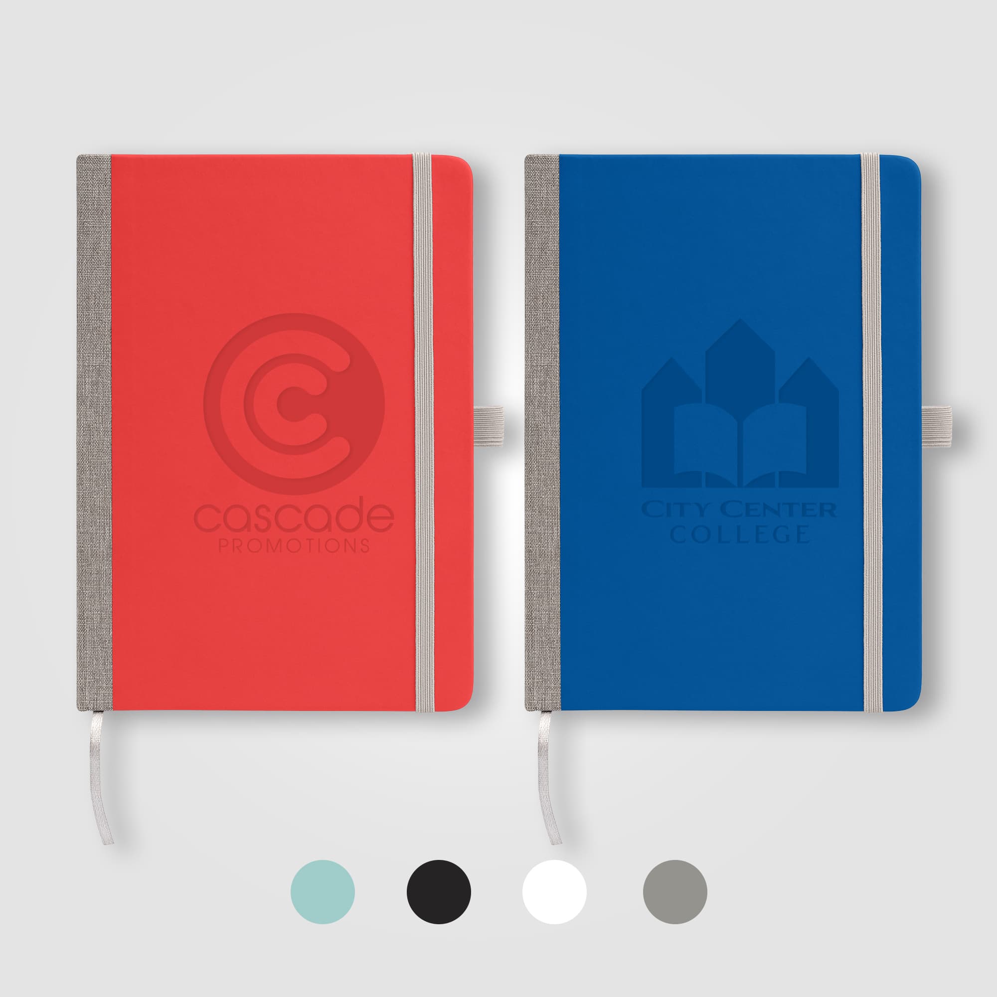 Steinbeck - Recycled Two Tone Hard Cover Notebook - Image 1