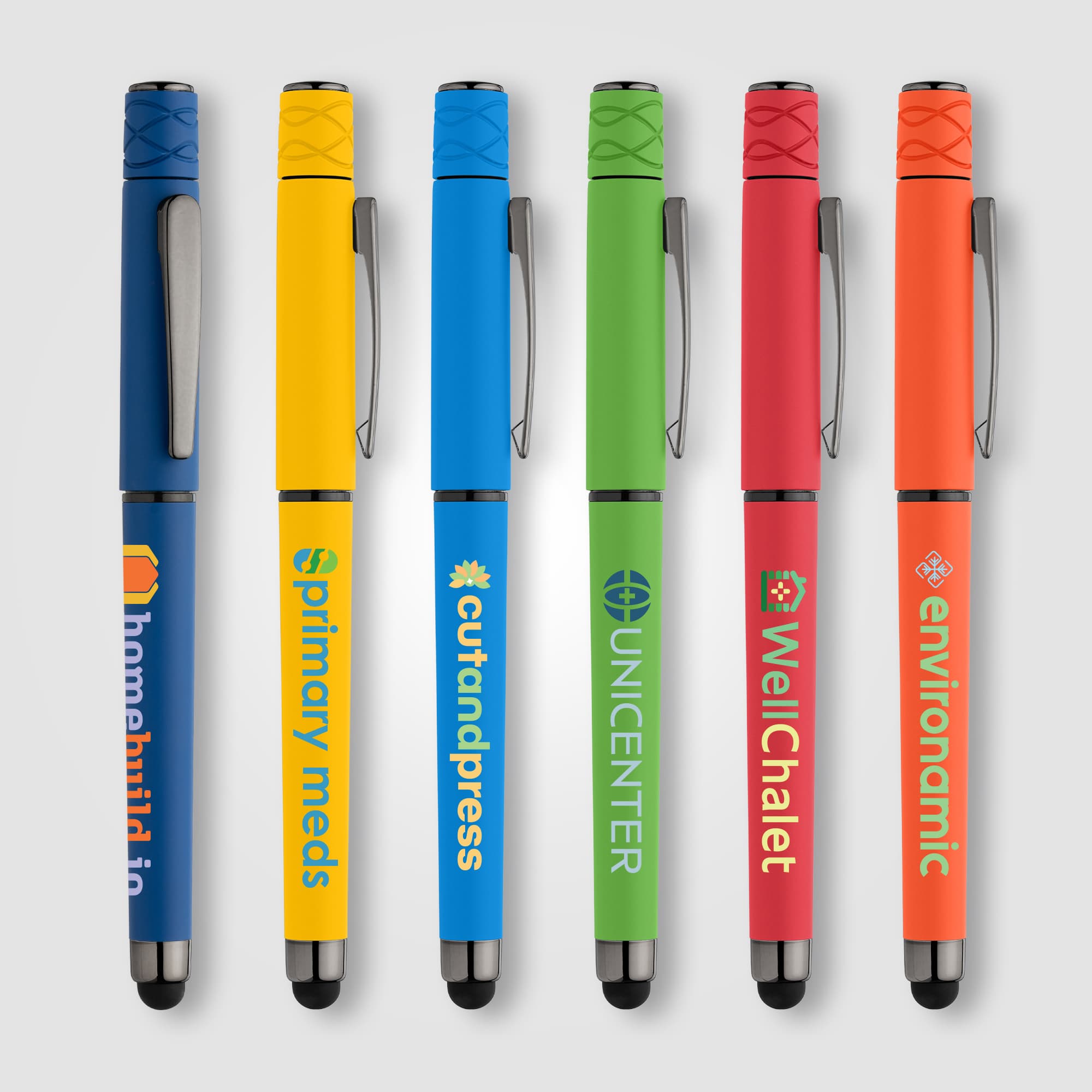 Tavi Recycled Plastic Fidget Spinner Stylus Gel Pen - Image 1