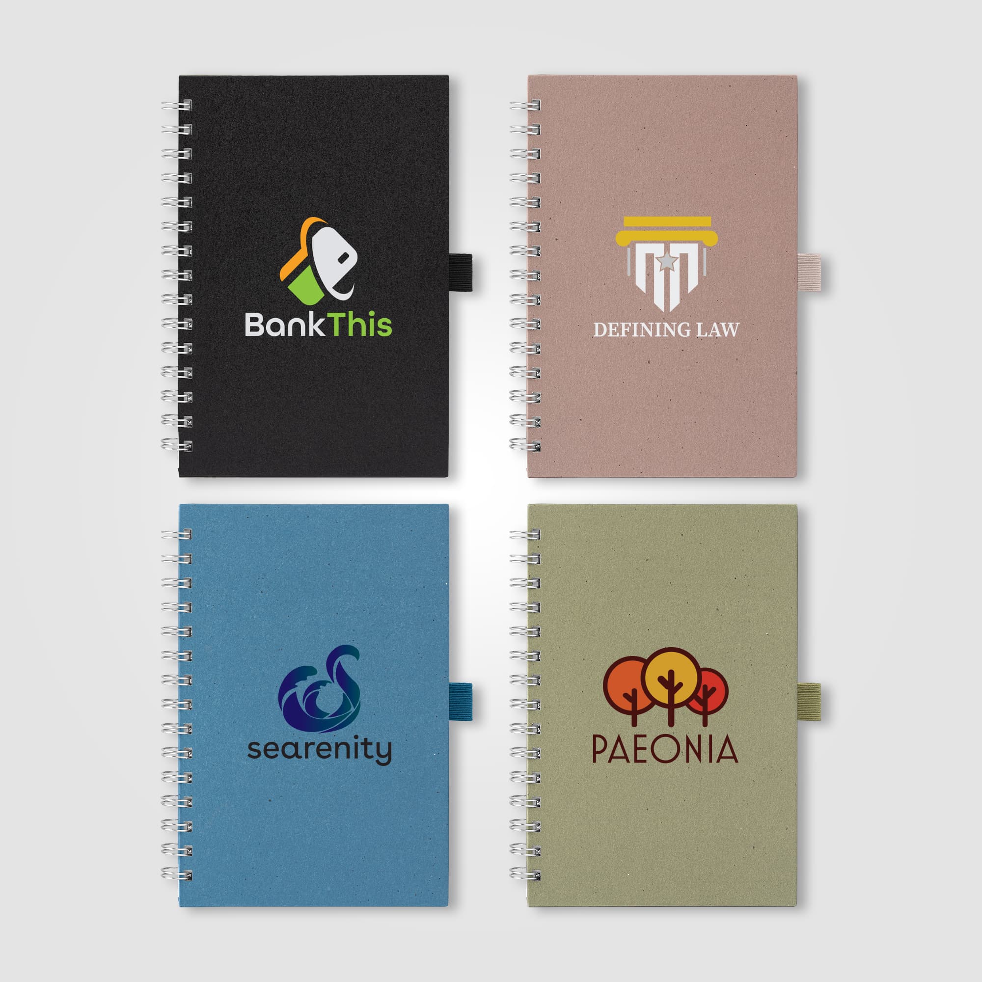 Terra Recycled Milk Carton Hard Cover Spiral Notebook - A5 - Image 1