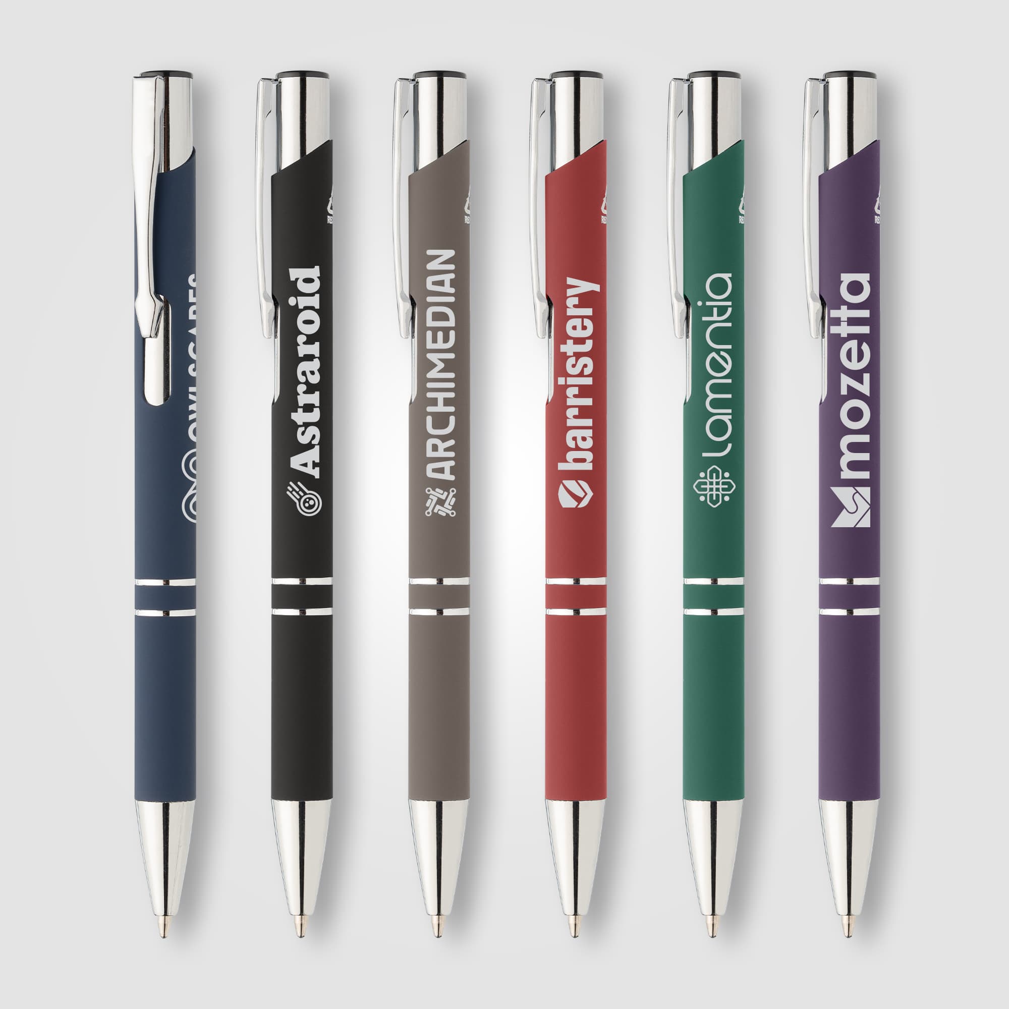 Tres-Chic Recycled Aluminum Chrome Trim Pen - Image 1