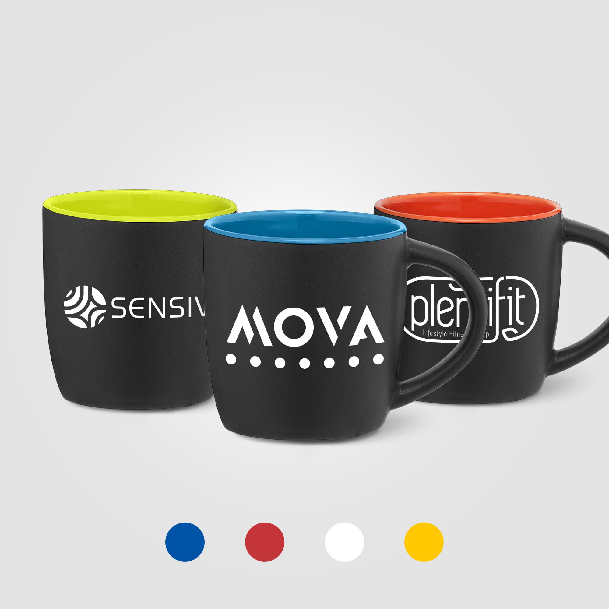 Zanzibar Ceramic ColorPop Black Mug – 12 oz. - Image 1