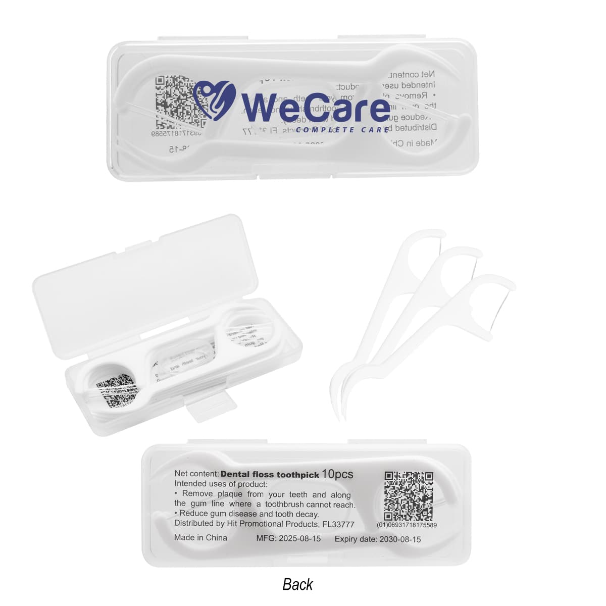 10 Pc. Dental Flosser Pick Kit - Image 1