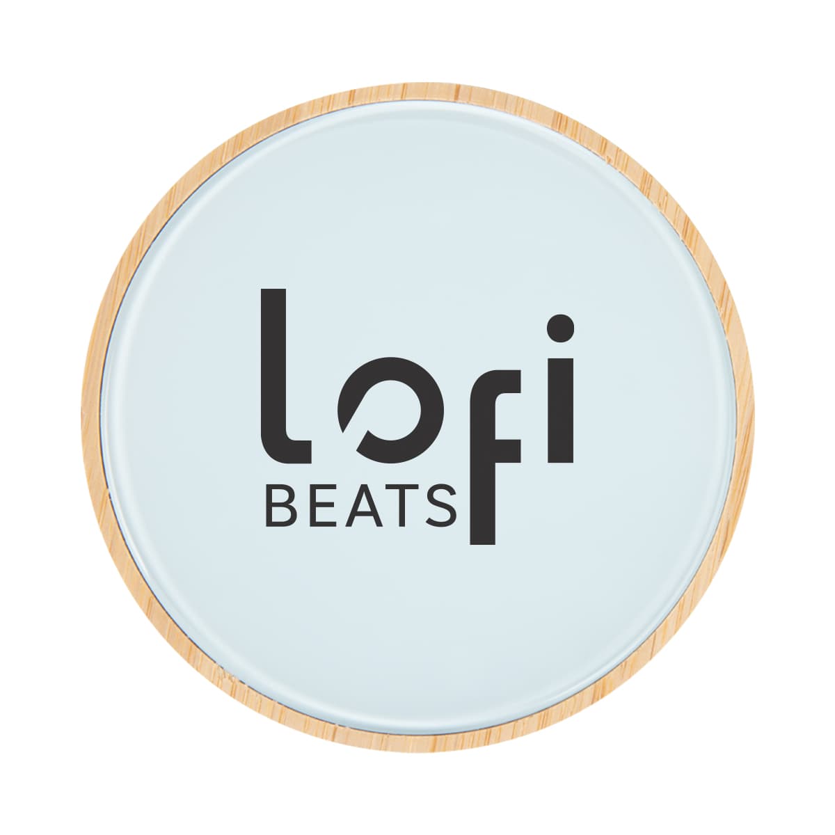 10W Glass & Bamboo Wireless Charger - Image 1