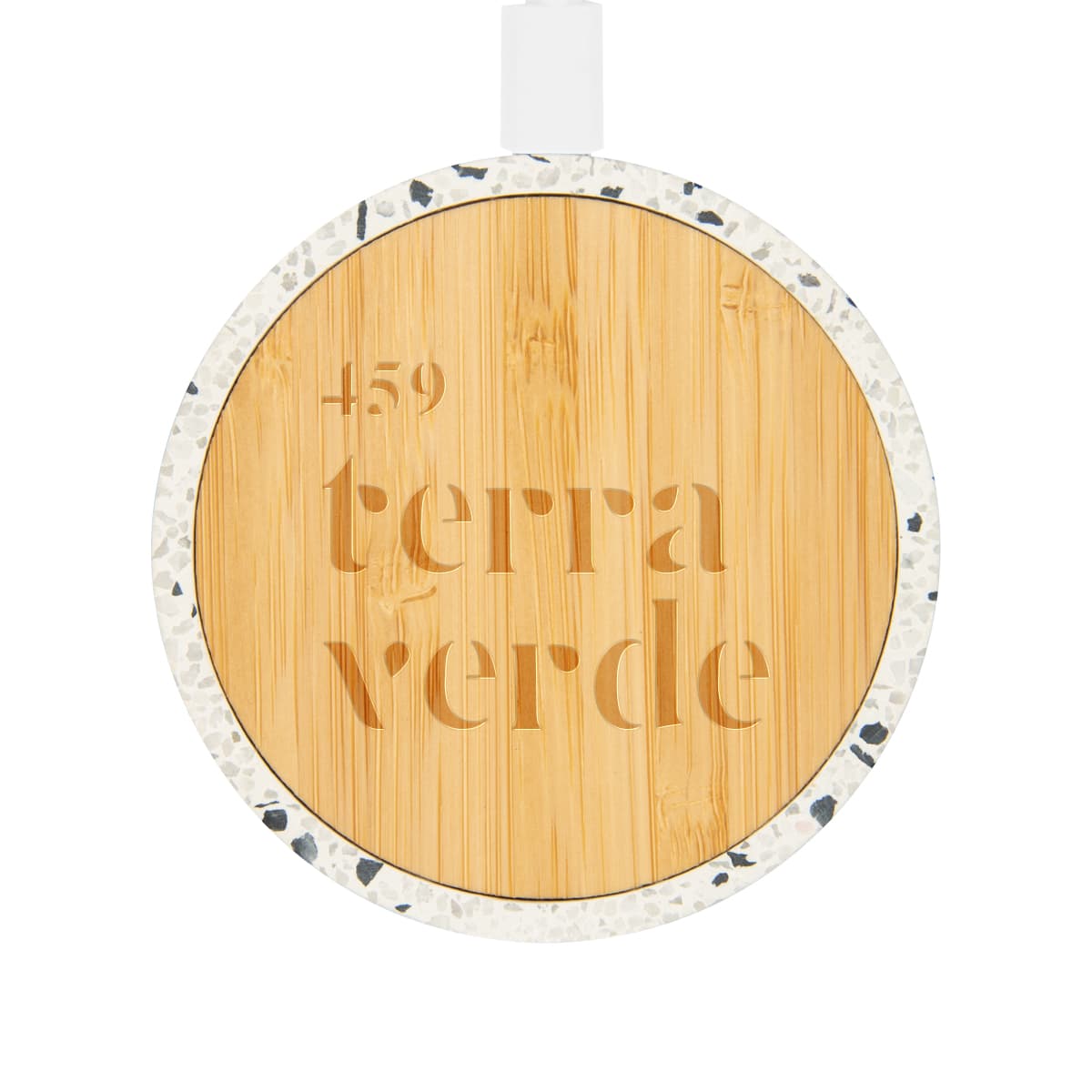 10W Speckle & Bamboo Wireless Charger - Image 1