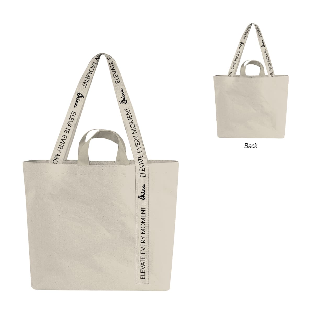 14 Oz. Recycled Mono-Strap Canvas Tote Bag - Image 1