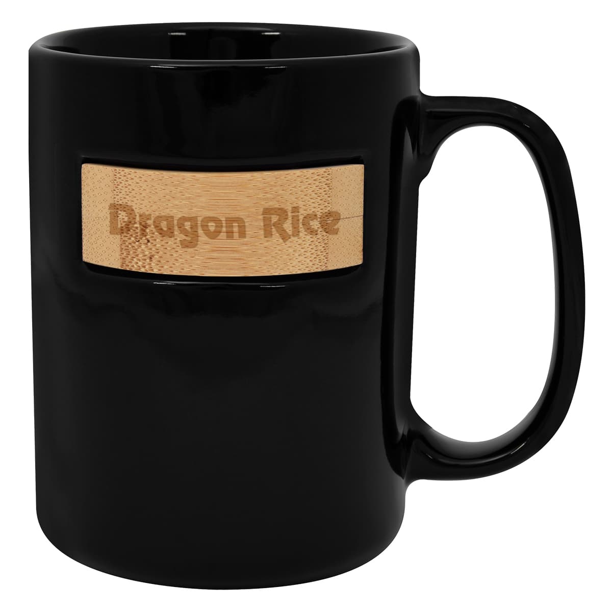 15 Oz. Peek-A-Bamboo Stoneware Mug - Image 1