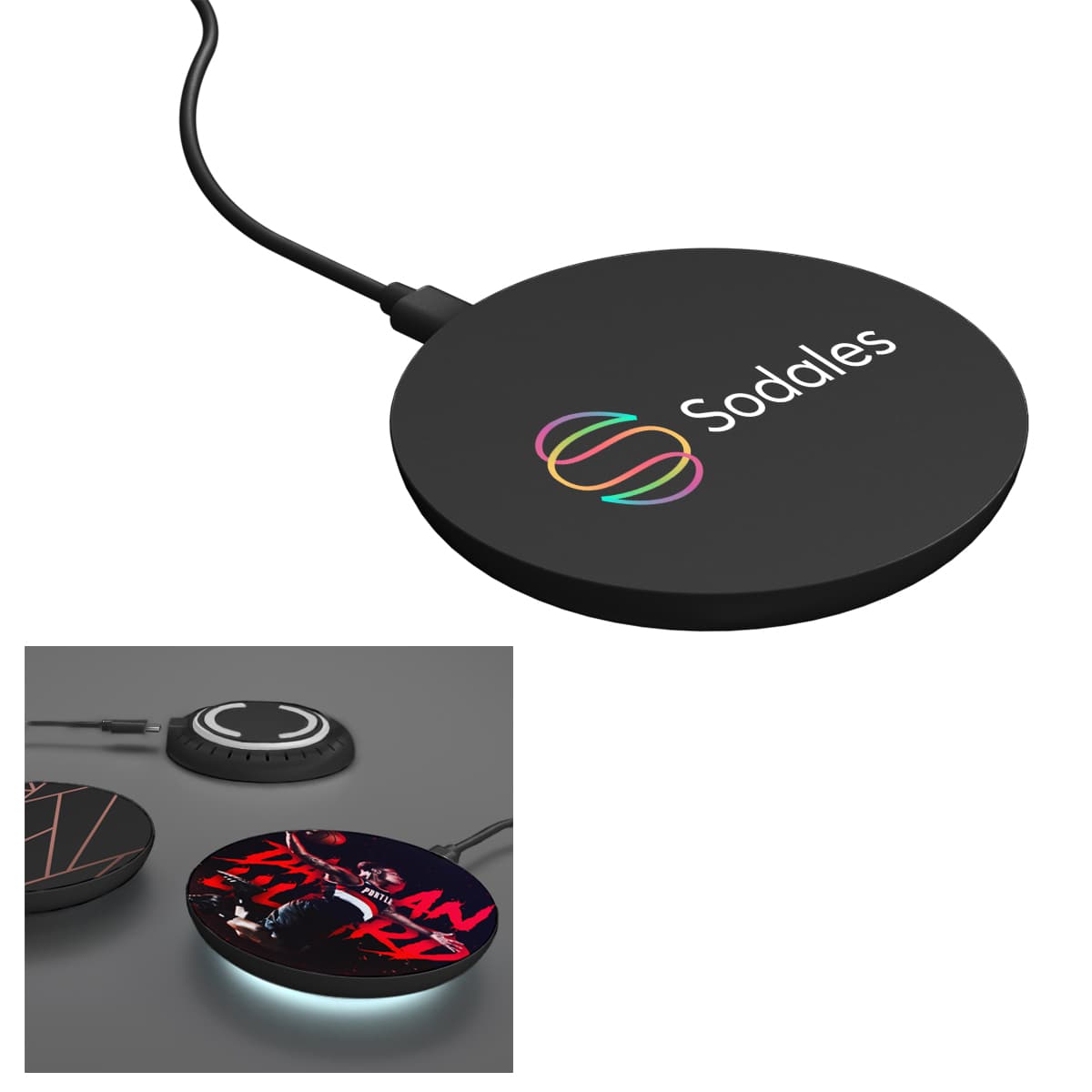 15W Wireless Charger With LED Light - Image 1