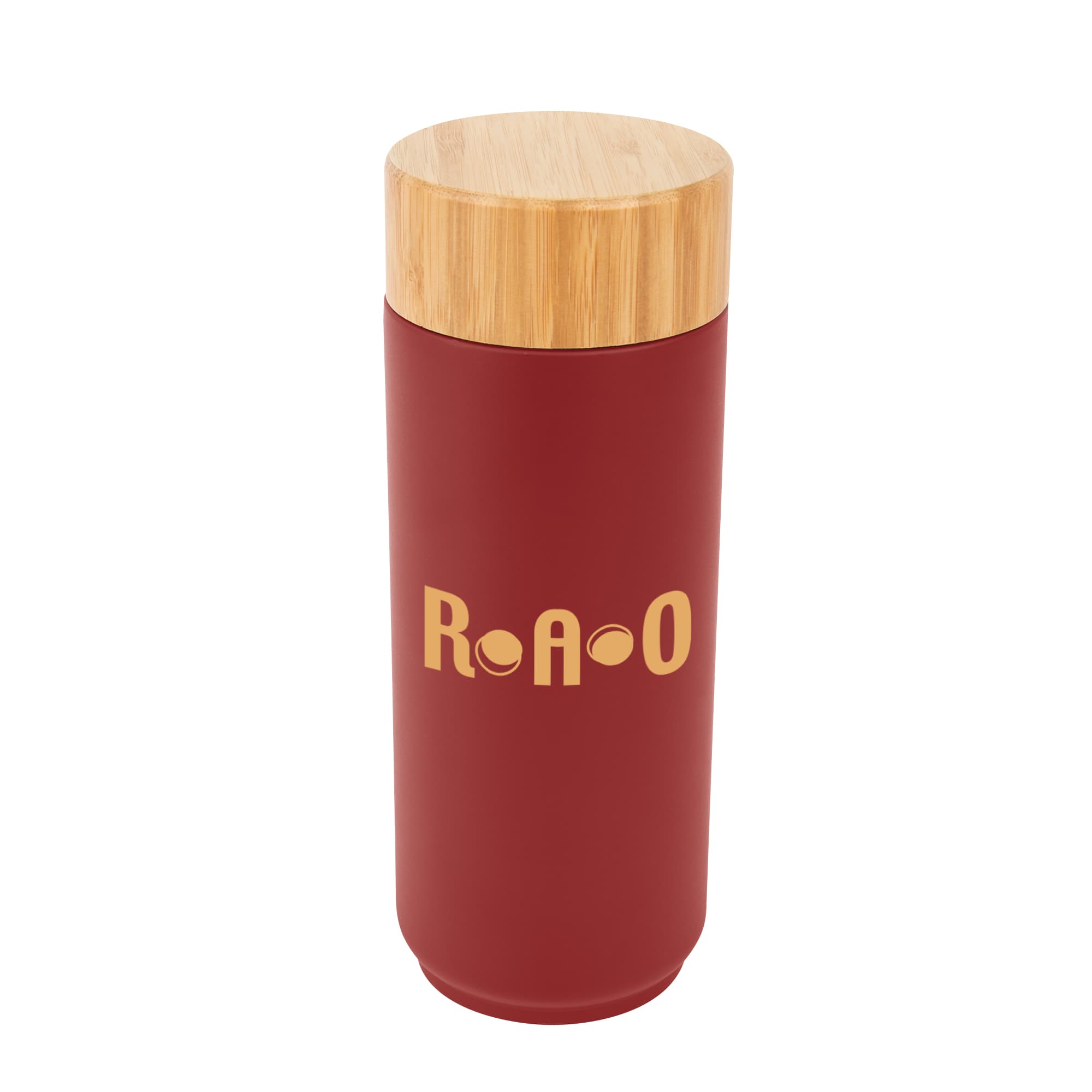 16 Oz. Stainless Steel Lexington Bottle With Bamboo Lid - Image 1