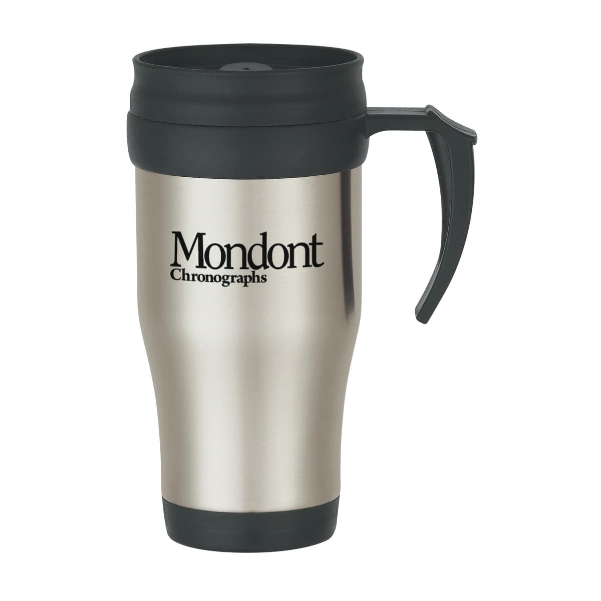 16 Oz. Stainless Steel Slide Action Travel Mug - Image 1