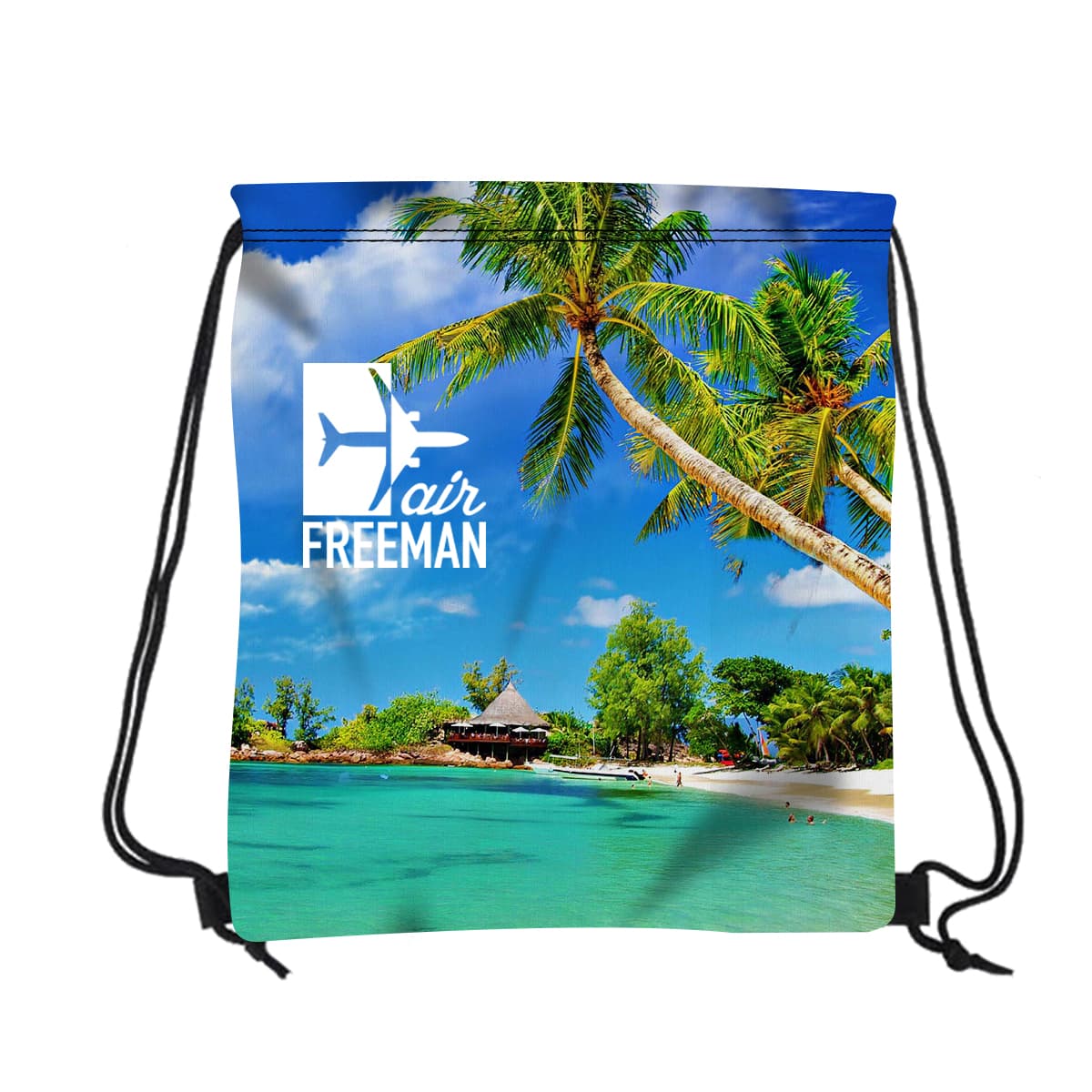 16" W X 18" H Polyester Drawstring Backpack - Image 1