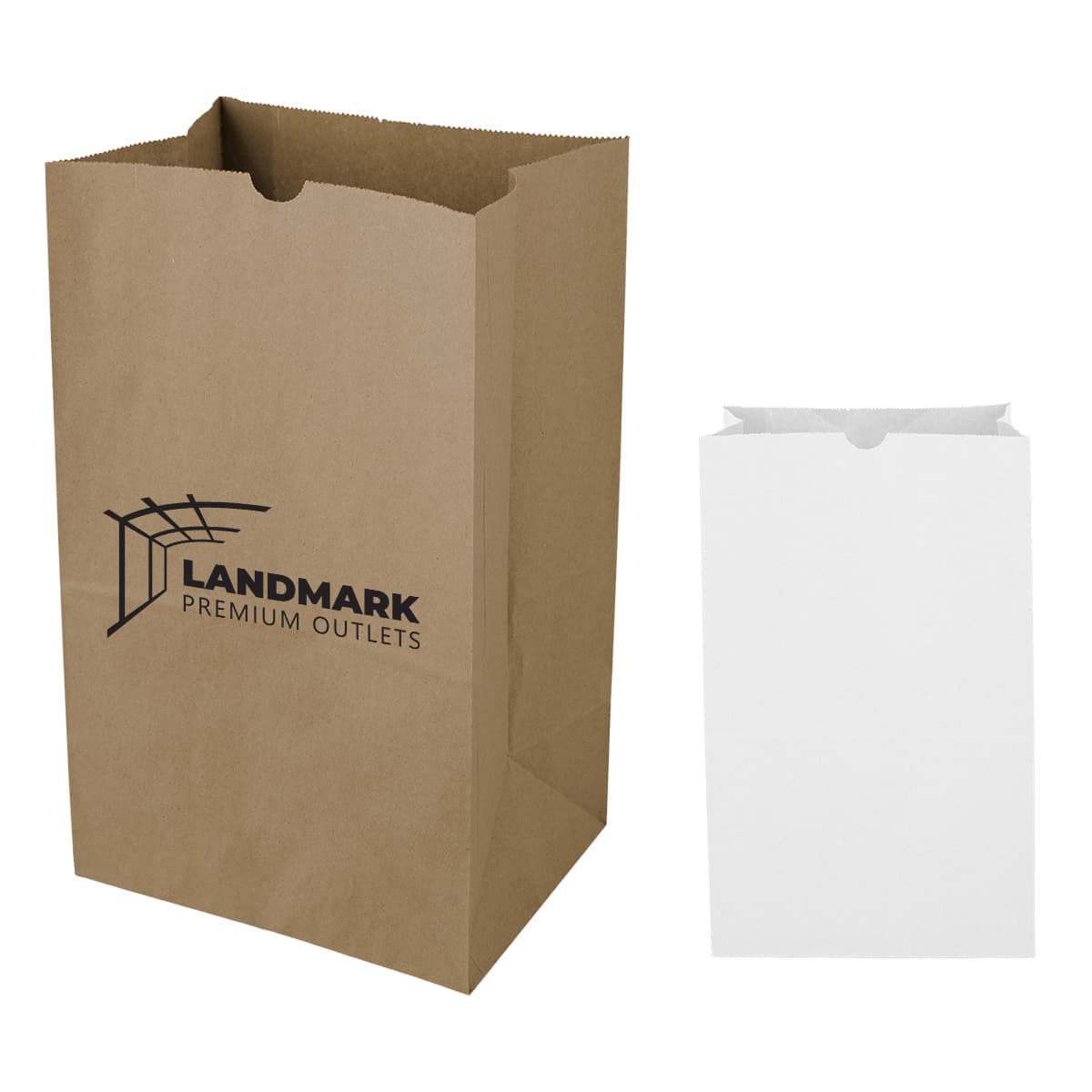 20# Short SOS Kraft Paper Bag - 8.25" x 13.62" - Image 1