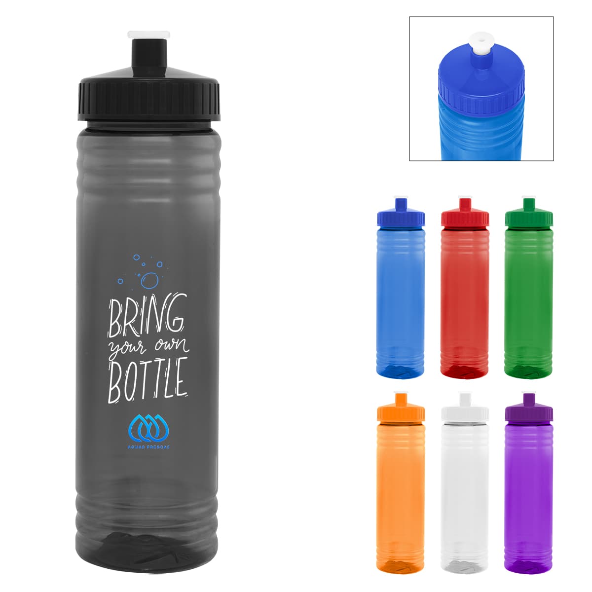 24 Oz. Full Color Hustle Bottle - Image 1