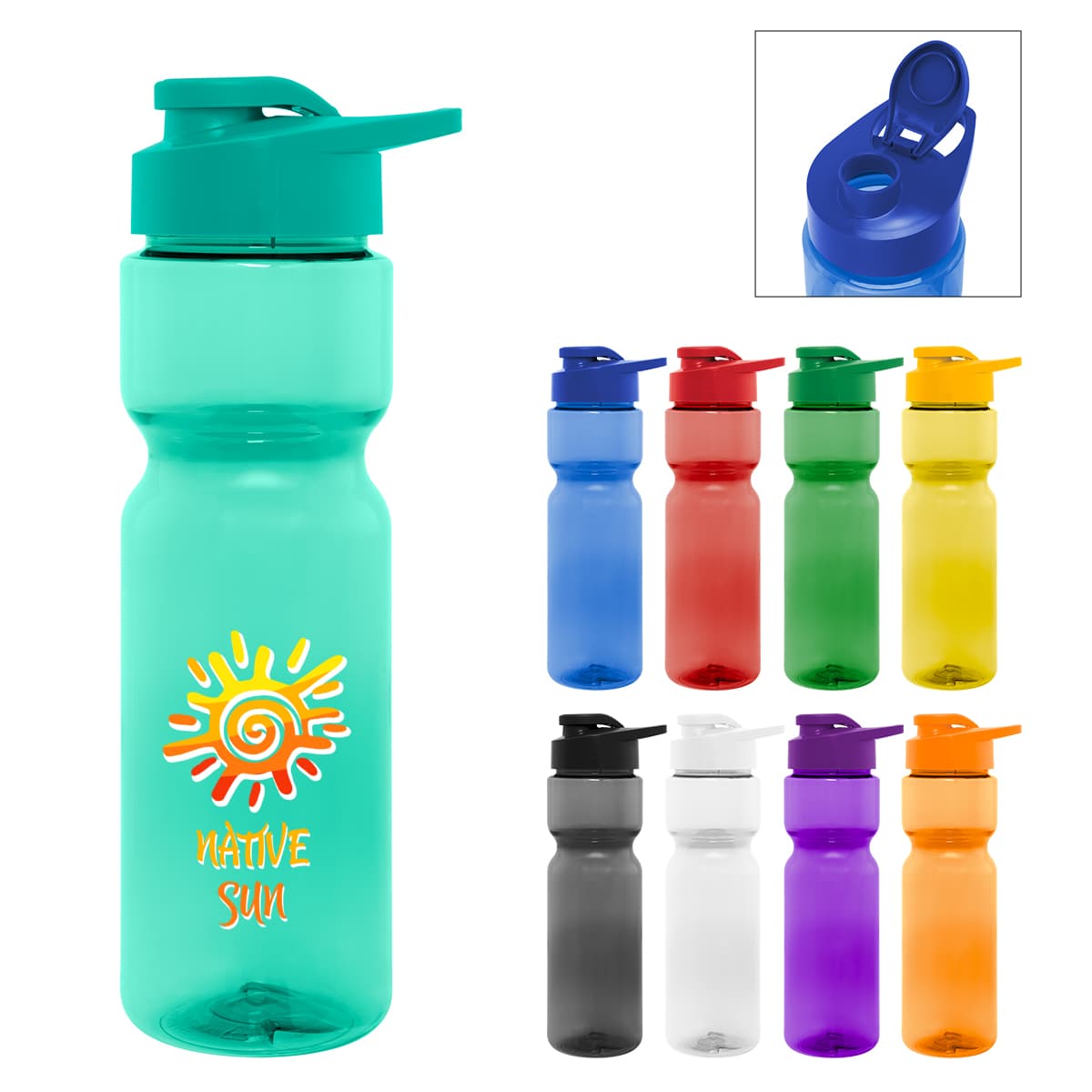 28 Oz. Full Color Clutch Bottle - Image 1