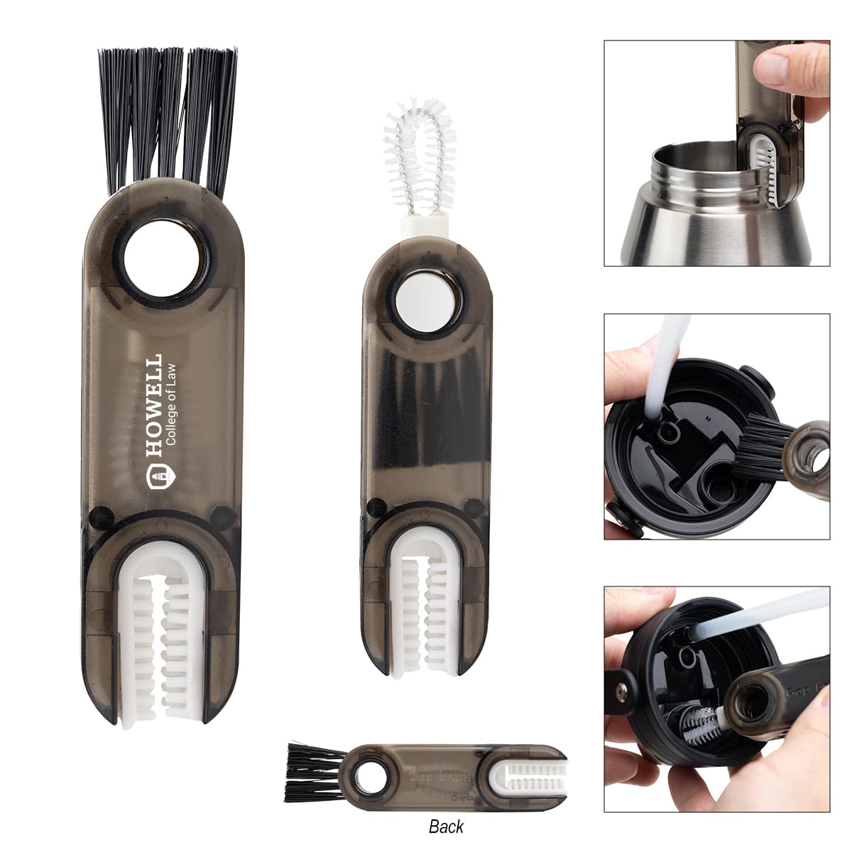 3-In-1 Cup Lid Gap Cleaning Brush Set - Image 1